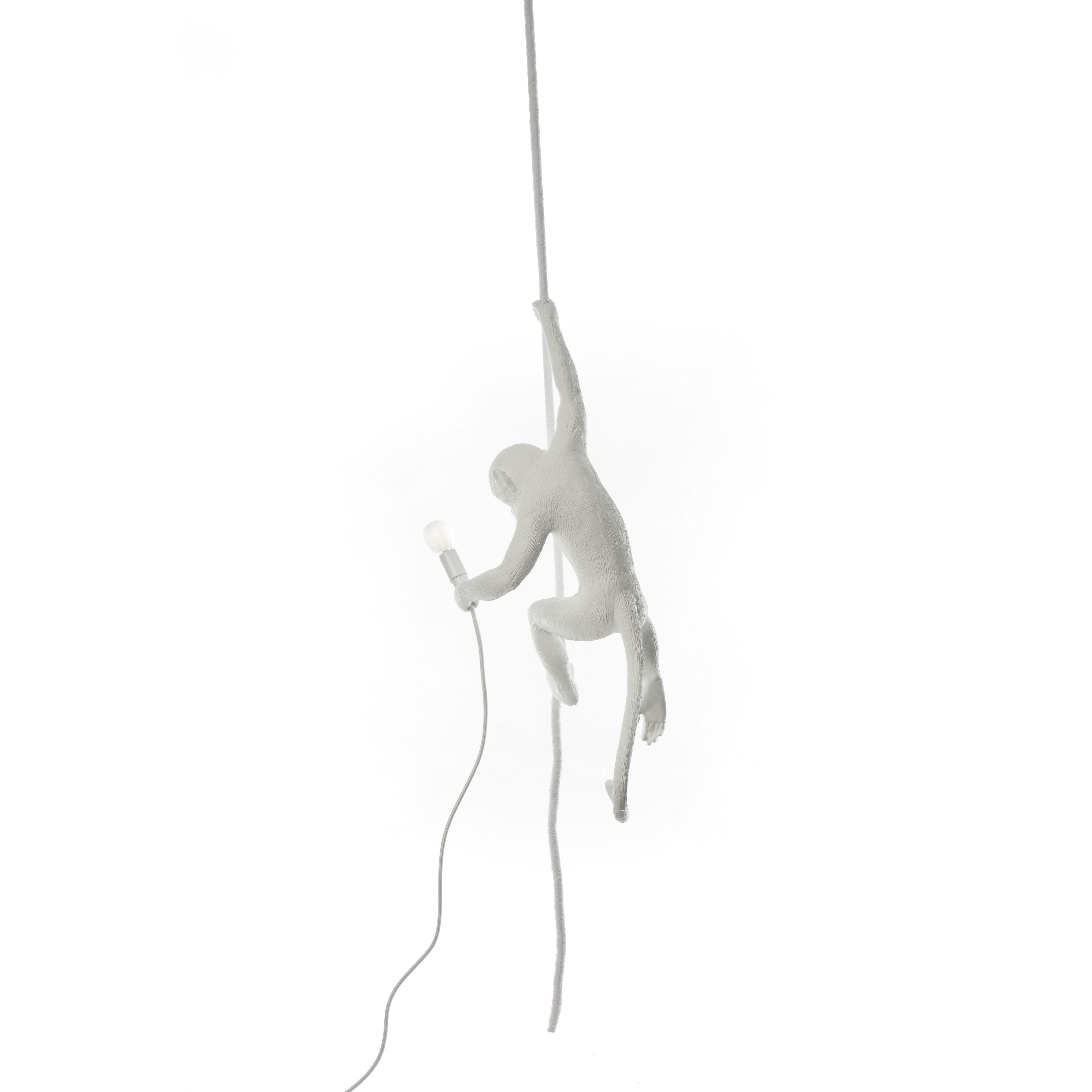 [product_category]-Seletti Monkey Indoor Lamp White, With Rope-Seletti-8008215148830-14883-SEL-13
