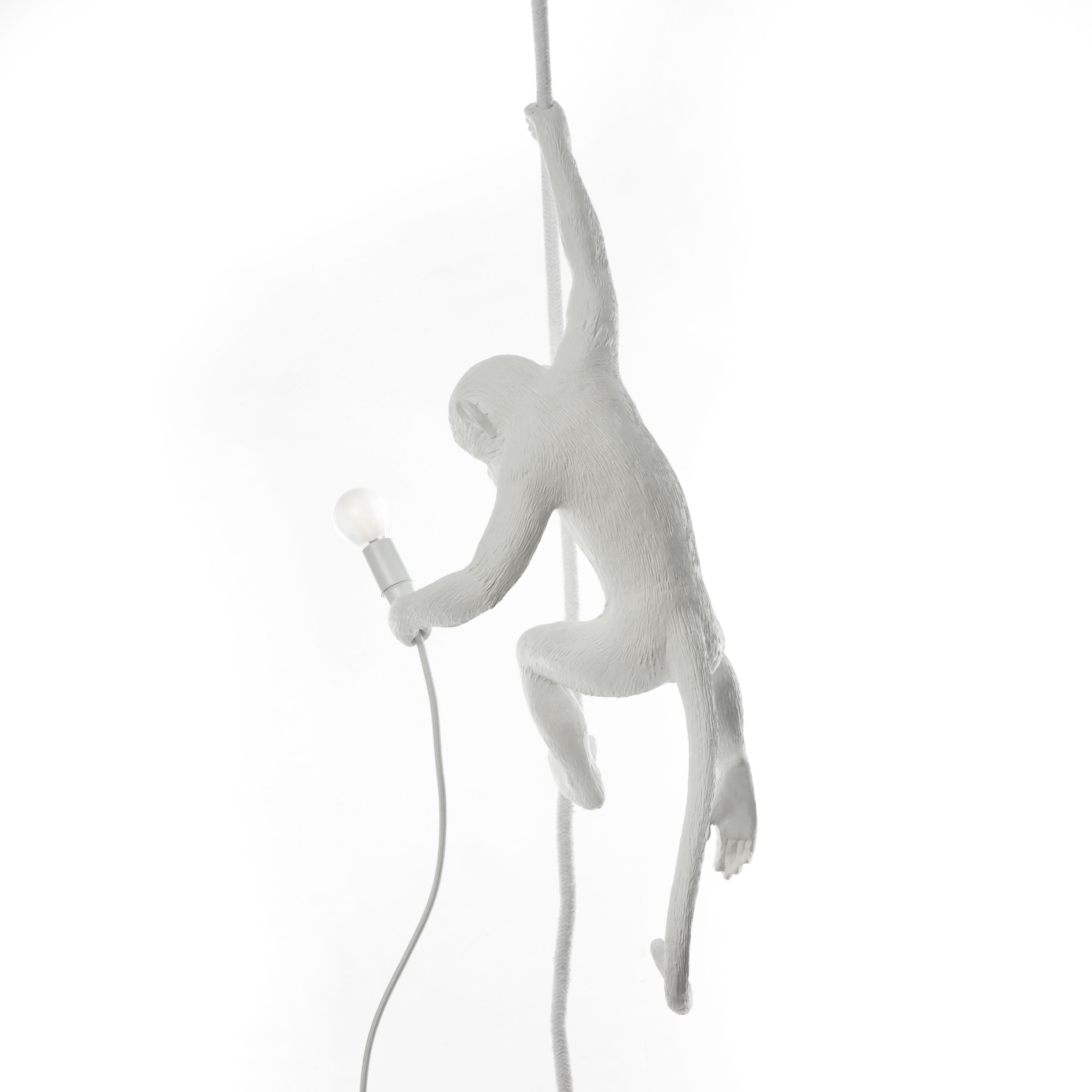 [product_category]-Seletti Monkey Indoor Lamp White, With Rope-Seletti-8008215148830-14883-SEL-14