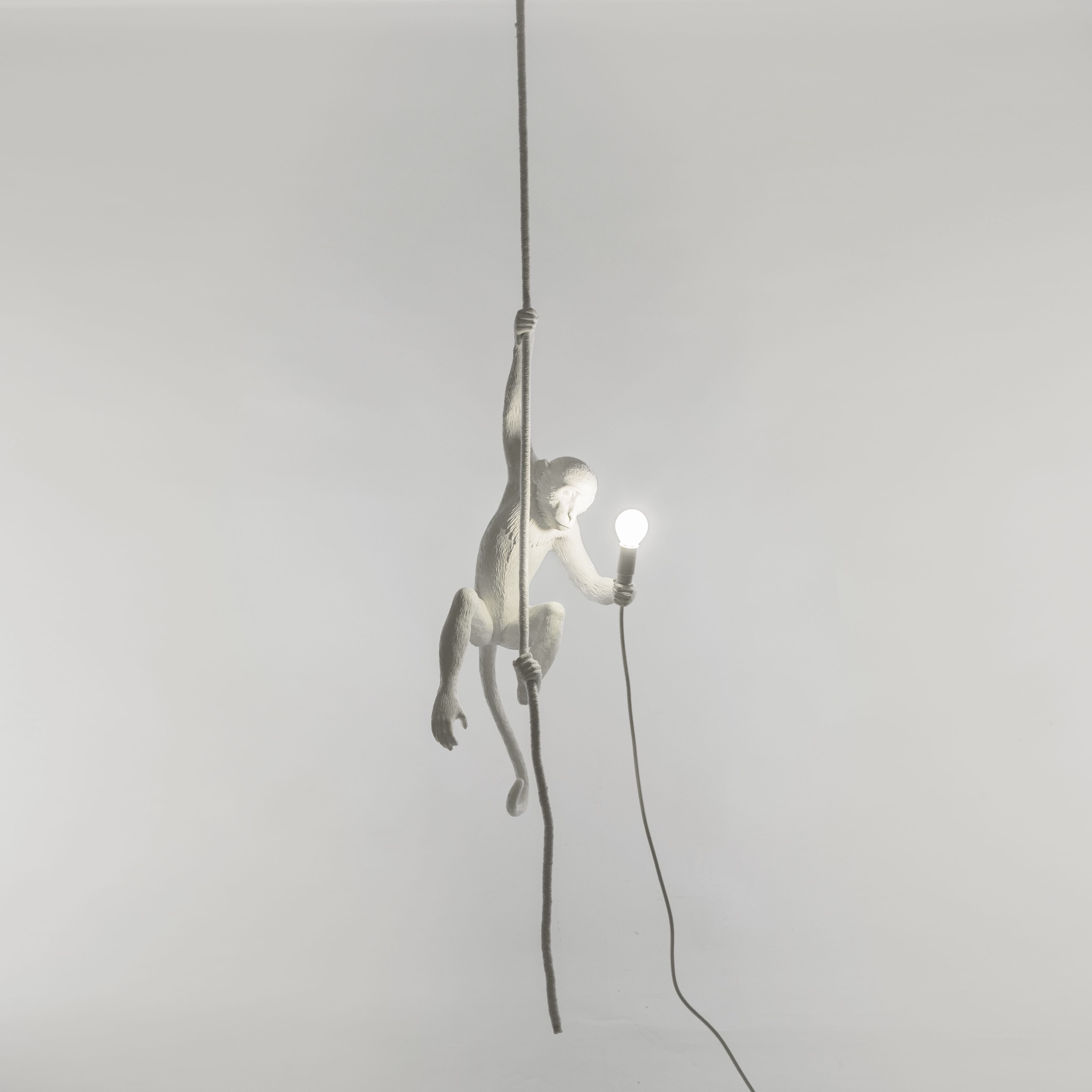 [product_category]-Seletti Monkey Indoor Lamp White, With Rope-Seletti-8008215148830-14883-SEL-8