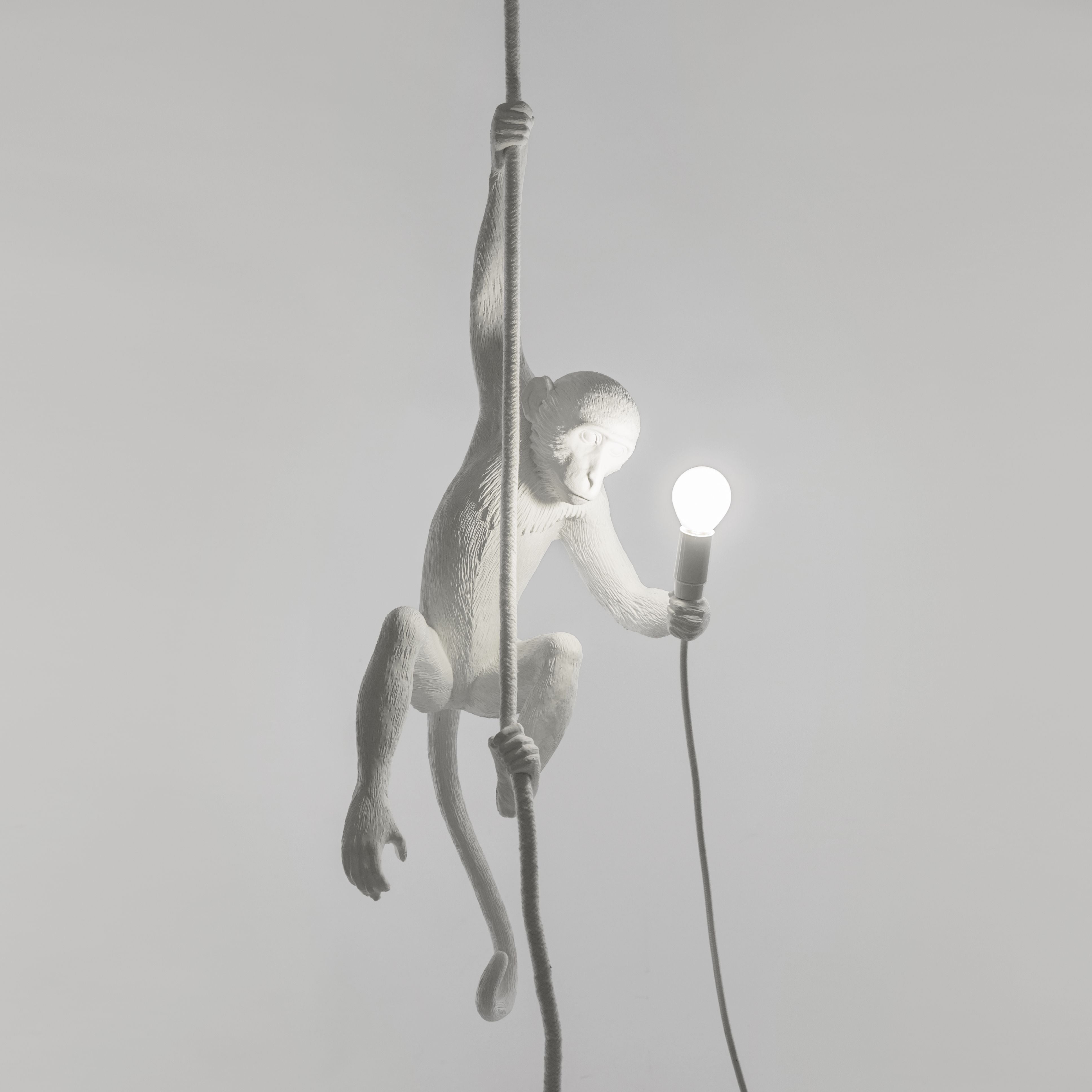 [product_category]-Seletti Monkey Indoor Lamp White, With Rope-Seletti-8008215148830-14883-SEL-9