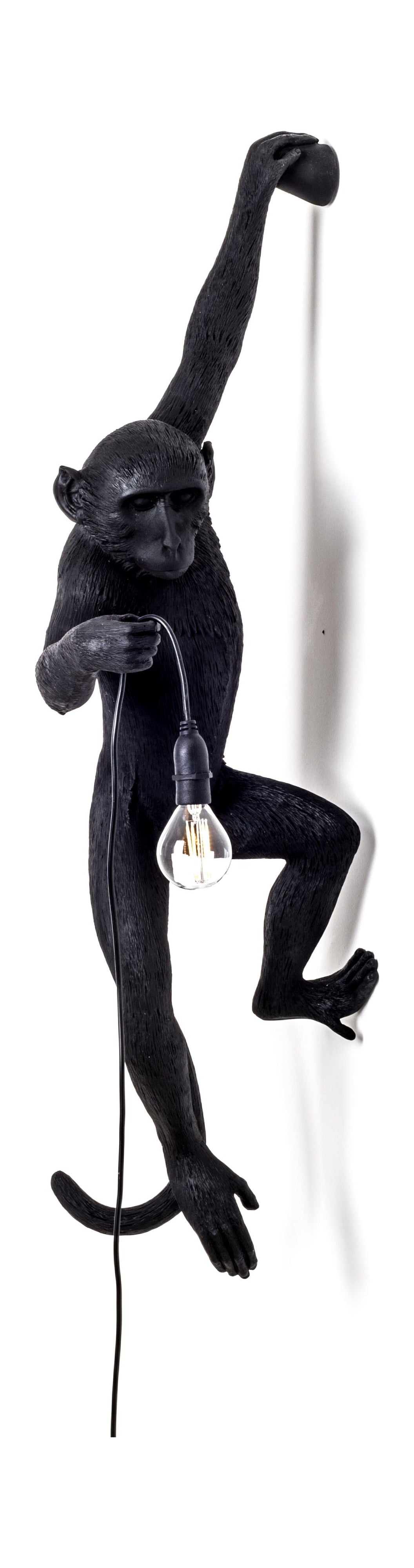 [product_category]-Seletti Monkey Outdoor Lamp Black, Hanging Left Hand-Seletti-8008215149219-14921-SEL-1