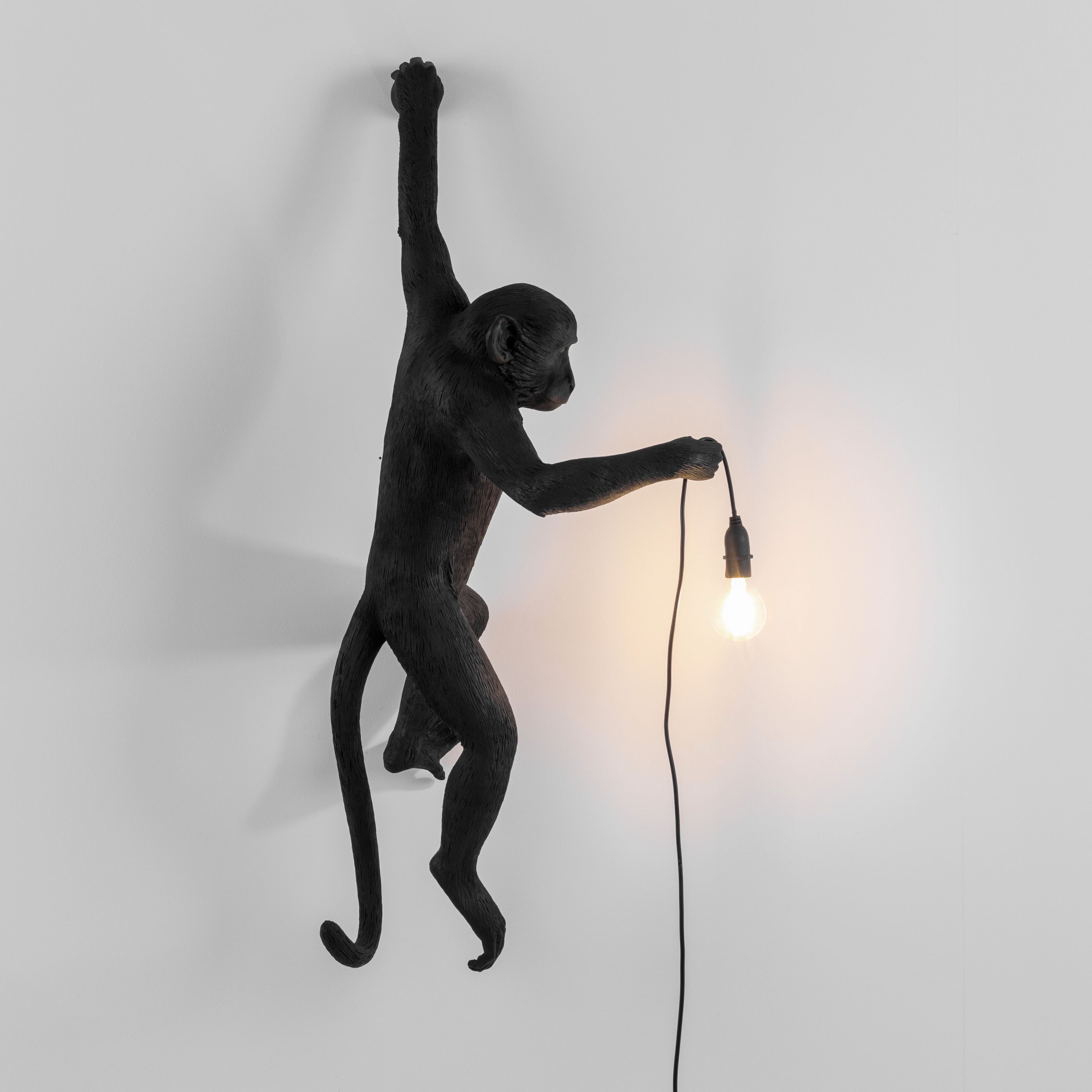 [product_category]-Seletti Monkey Outdoor Lamp Black, Hanging Left Hand-Seletti-8008215149219-14921-SEL-8