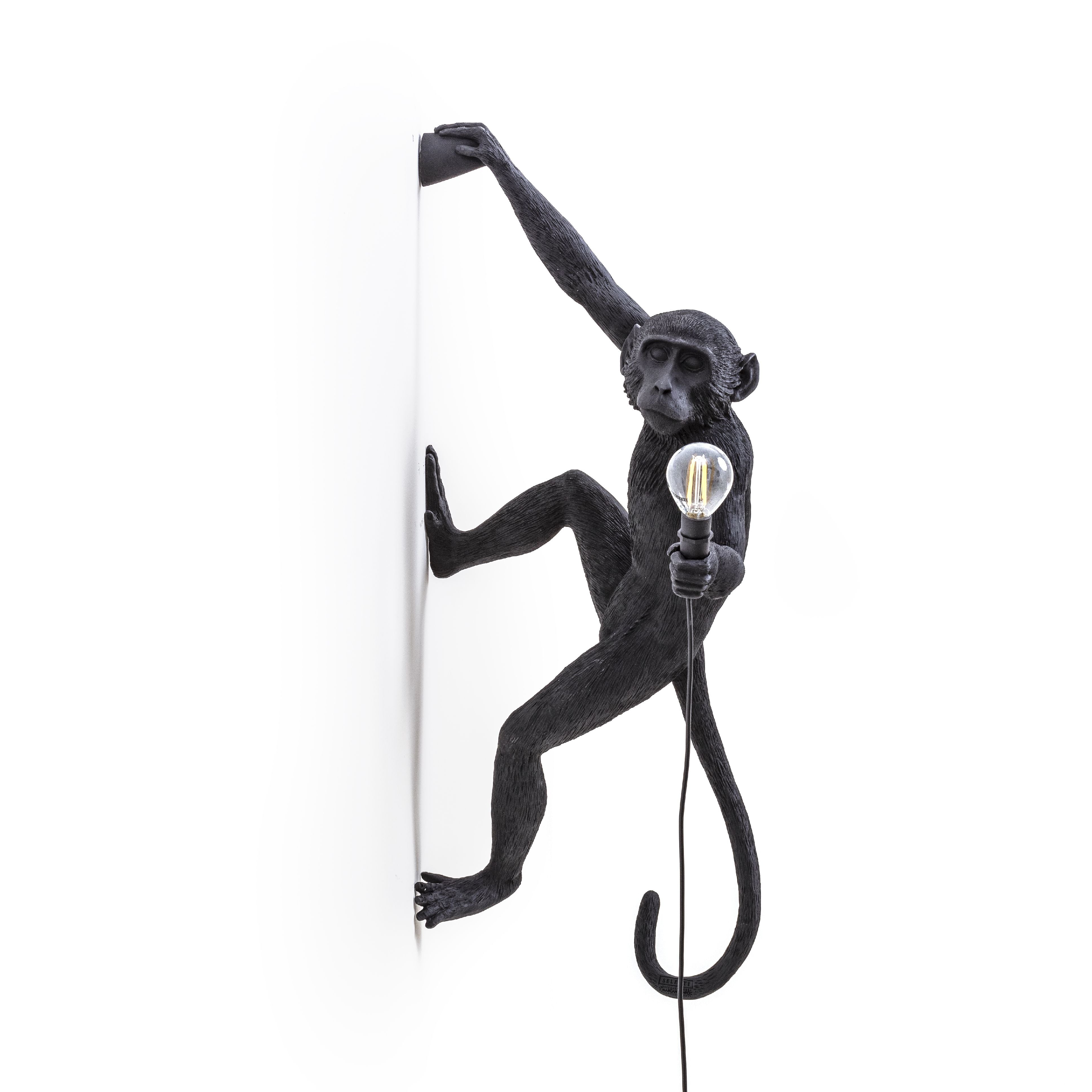 [product_category]-Seletti Monkey Outdoor Lamp Black, Hanging Right Hand-Seletti-8008215149196-14919-SEL-2