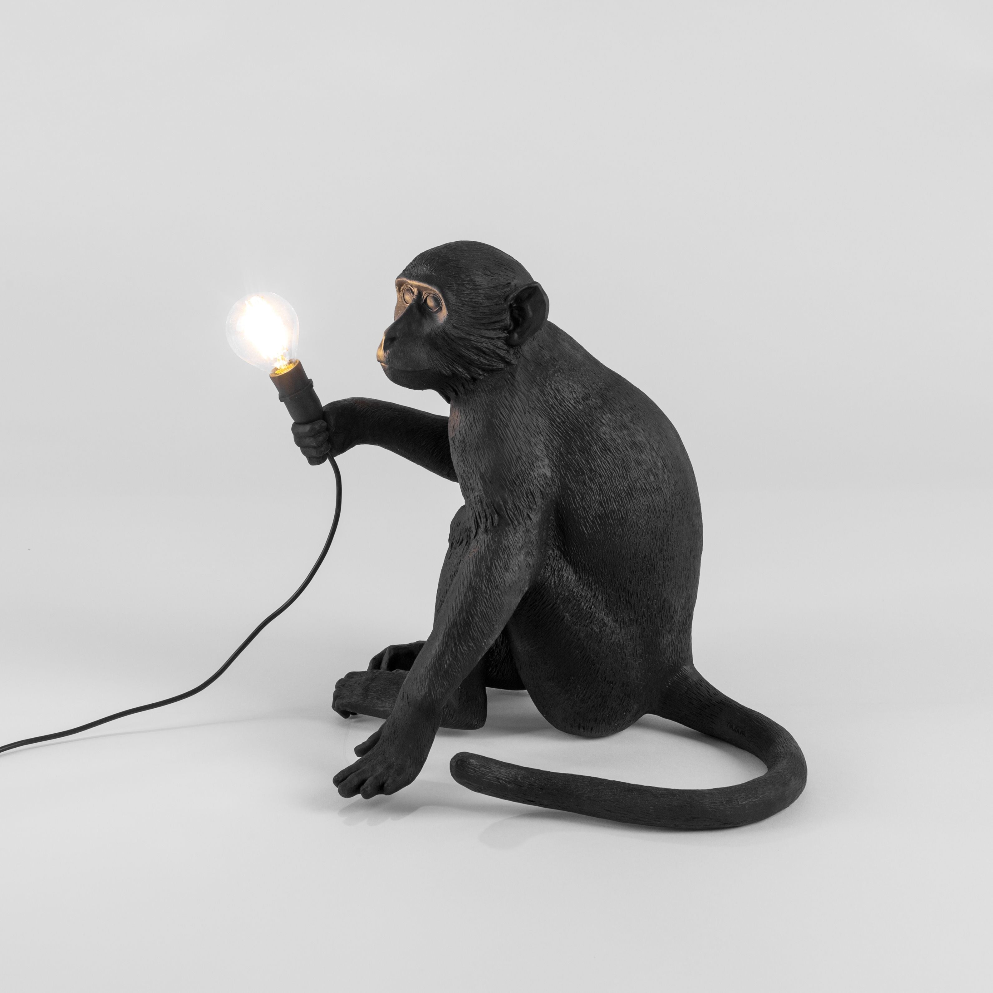 [product_category]-Seletti Monkey Outdoor Lamp Black, Sitting-Seletti-8008215149226-14922-SEL-8