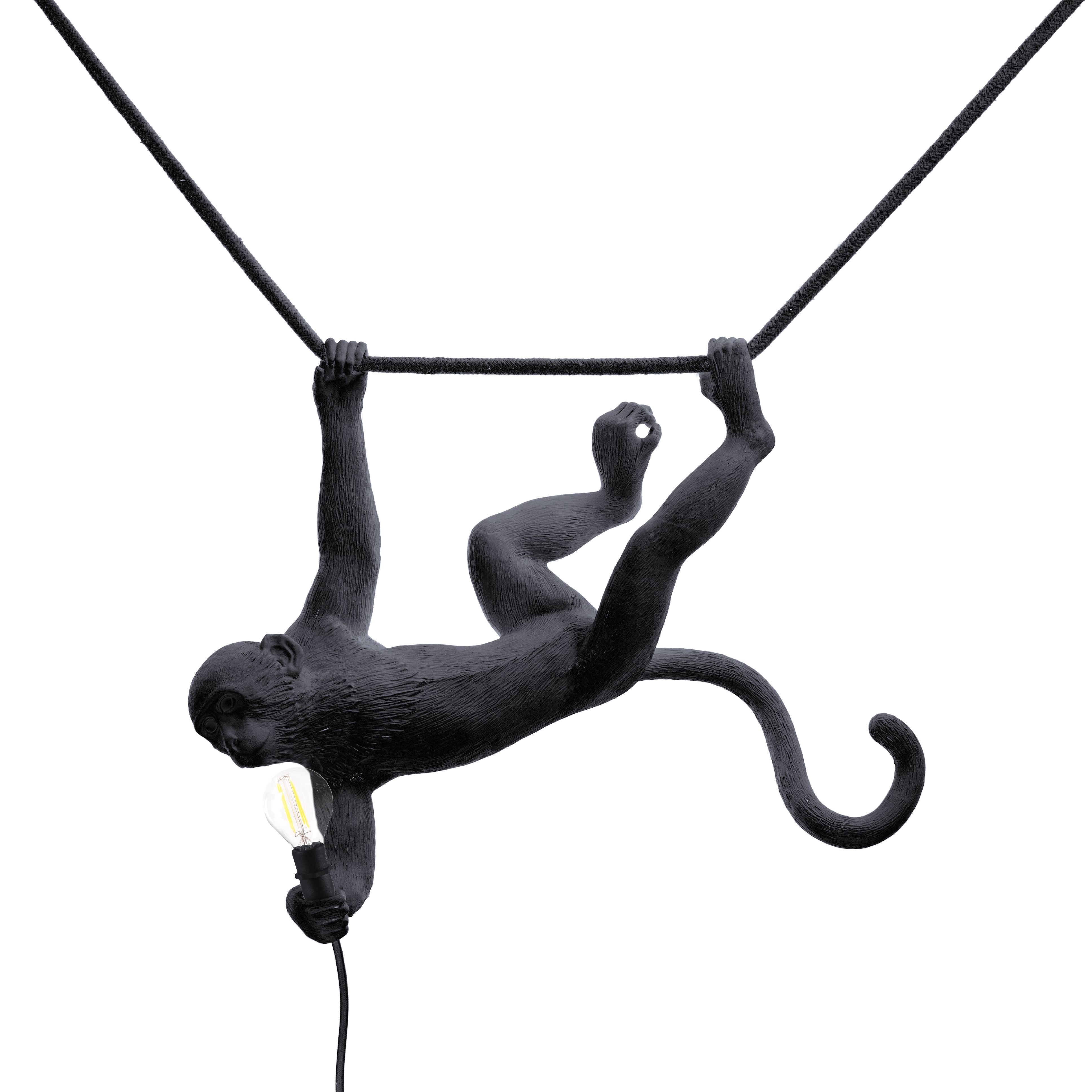 [product_category]-Seletti Monkey Outdoor Lamp Black, Swing-Seletti-8008215149165-14916-SEL-3