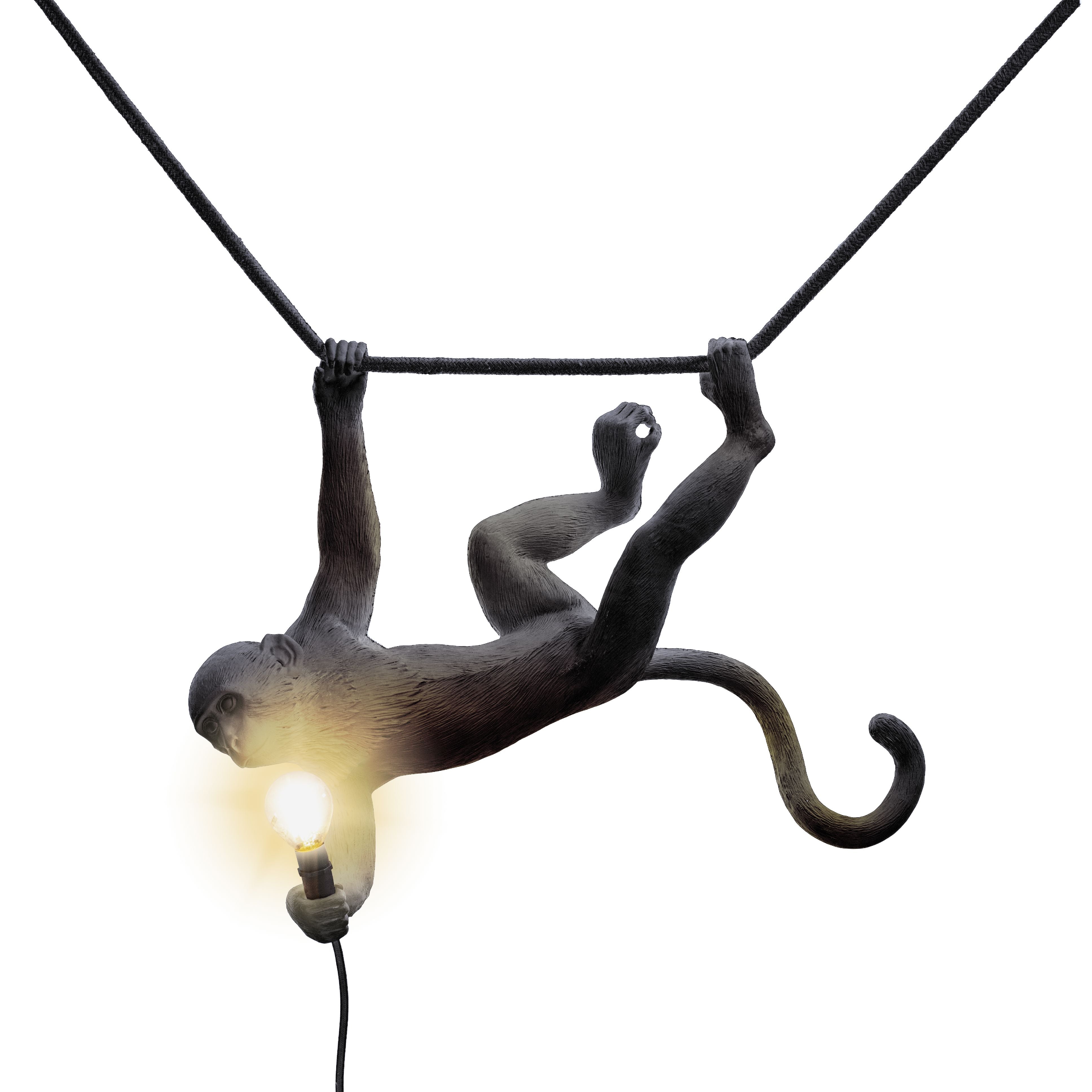 [product_category]-Seletti Monkey Outdoor Lamp Black, Swing-Seletti-8008215149165-14916-SEL-5