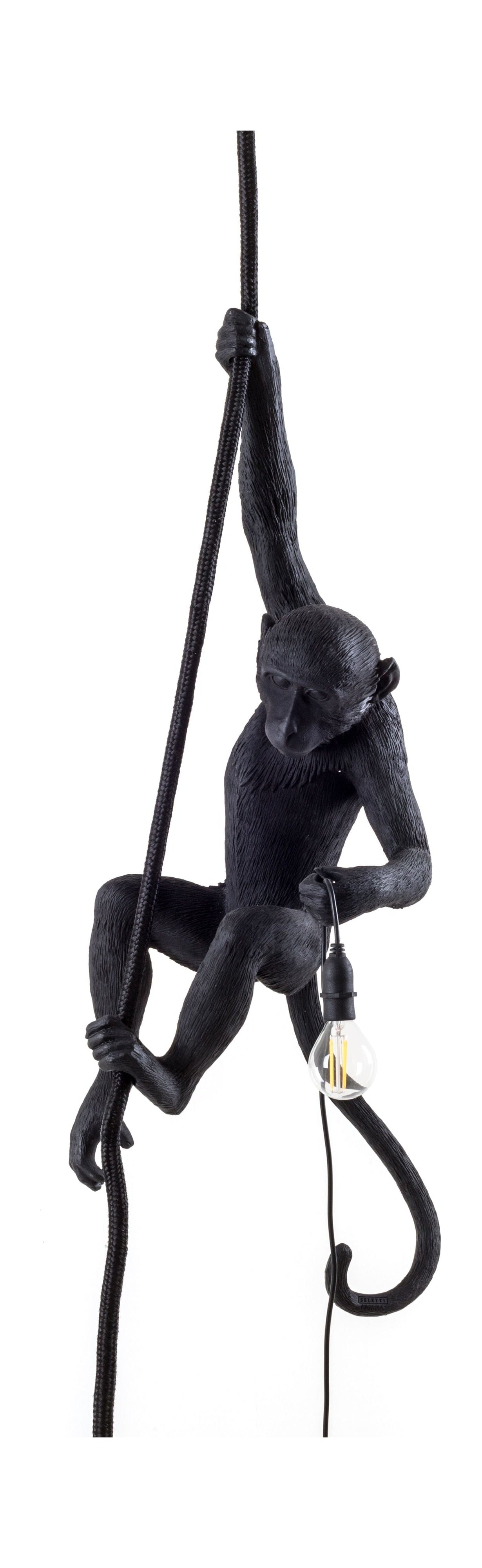 [product_category]-Seletti Monkey Outdoor Lamp Black, With Rope-Seletti-8008215149233-14923-SEL-1