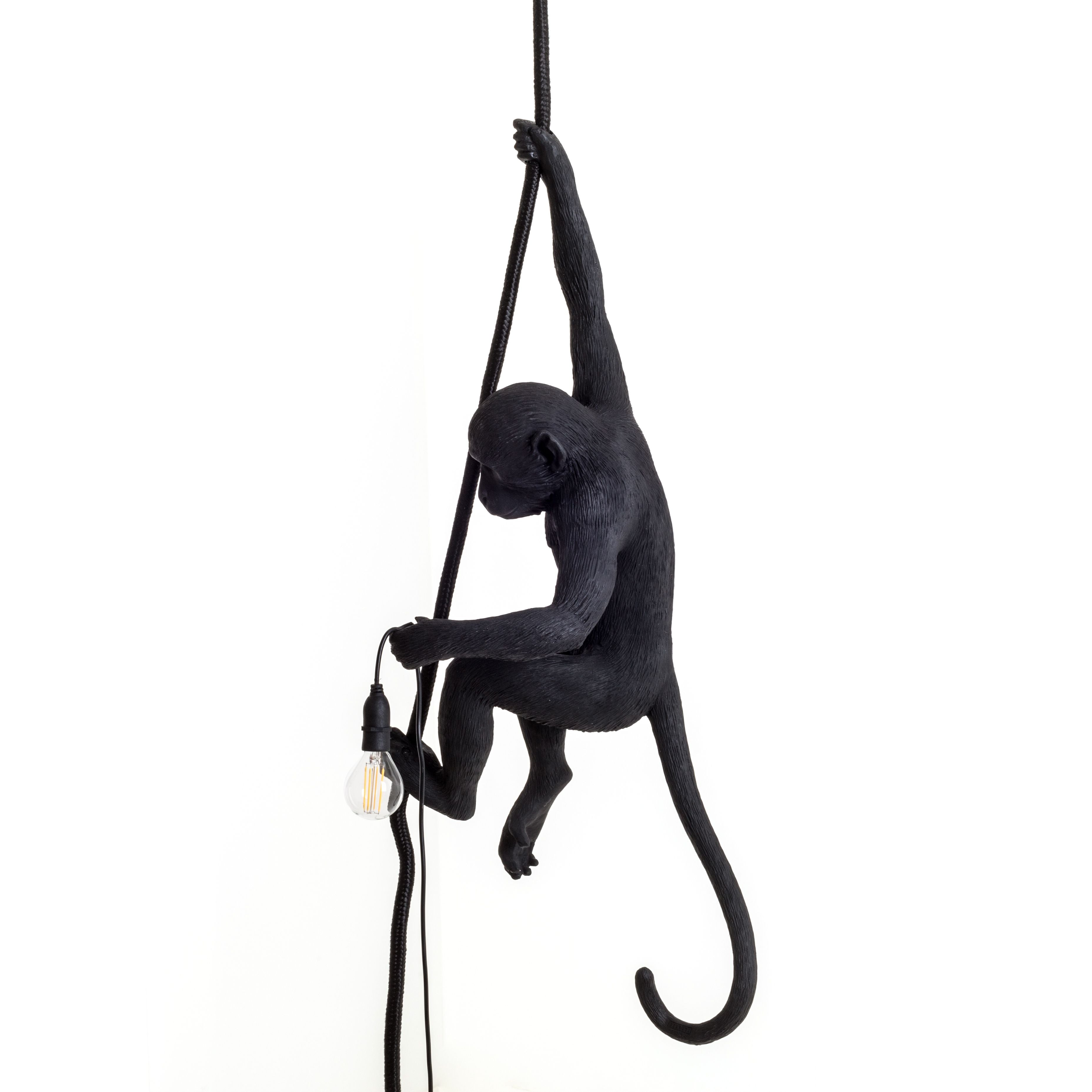 [product_category]-Seletti Monkey Outdoor Lamp Black, With Rope-Seletti-8008215149233-14923-SEL-3