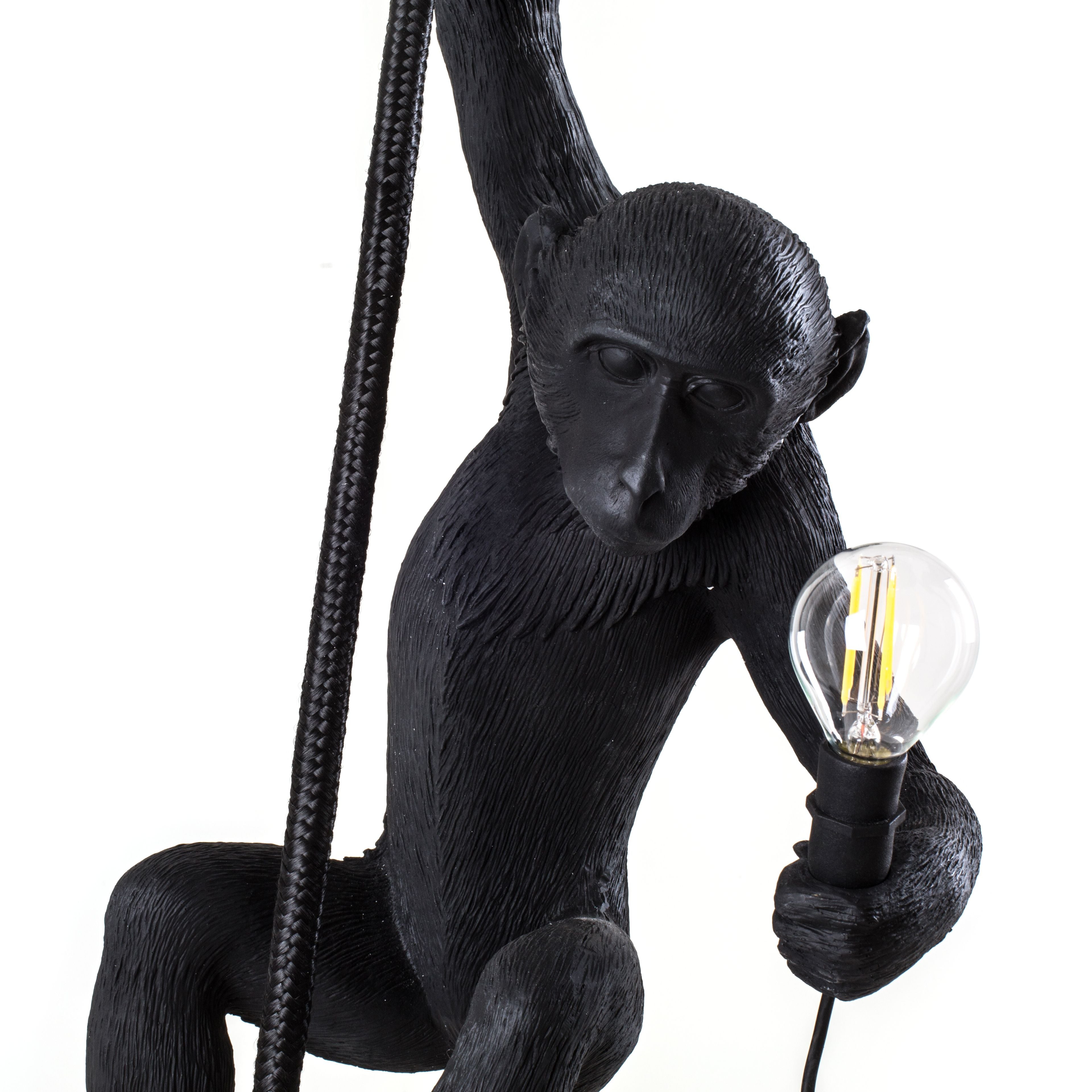 [product_category]-Seletti Monkey Outdoor Lamp Black, With Rope-Seletti-8008215149233-14923-SEL-4