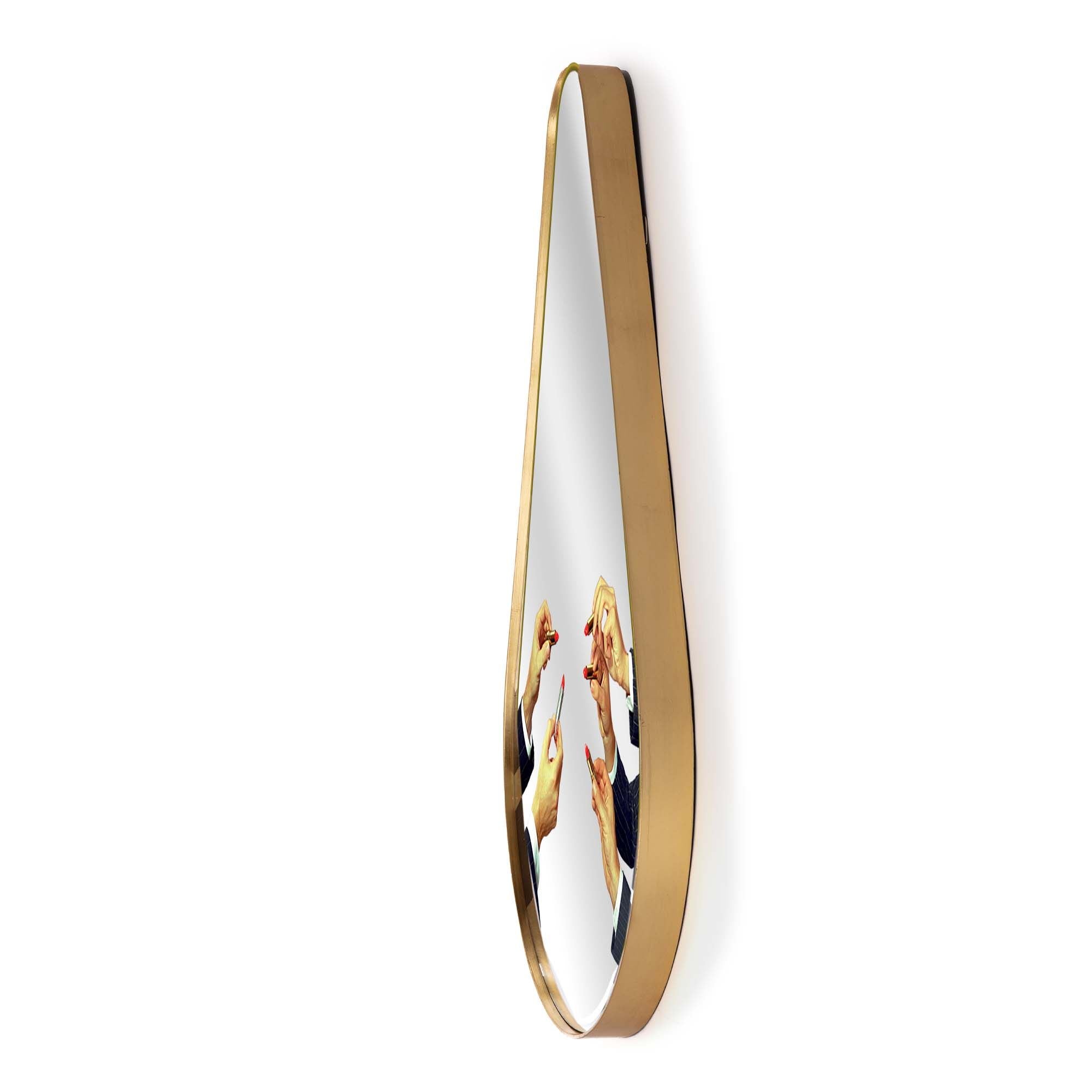 [product_category]-Seletti Toiletpaper Mirror Gold Frame Pear, Lipsticks-Seletti-8008215170718-17071-SEL-2