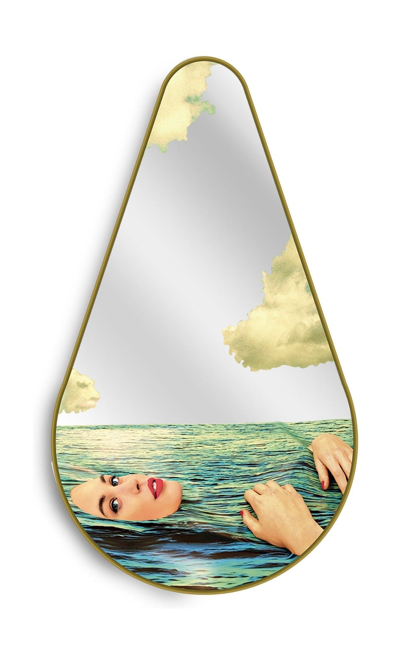 [product_category]-Seletti Toiletpaper Mirror Gold Frame Pear, Seagirl-Seletti-8008215170749-17074-SEL-1