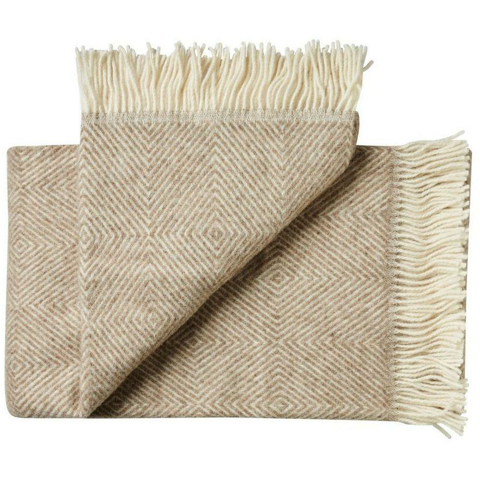 [product_category]-Silkeborg Uldspinderi Fanø Plaid 140x240 Cm, Birch Sand-Silkeborg Uldspinderi-5710390000195-00-1035-0119-SIL-1