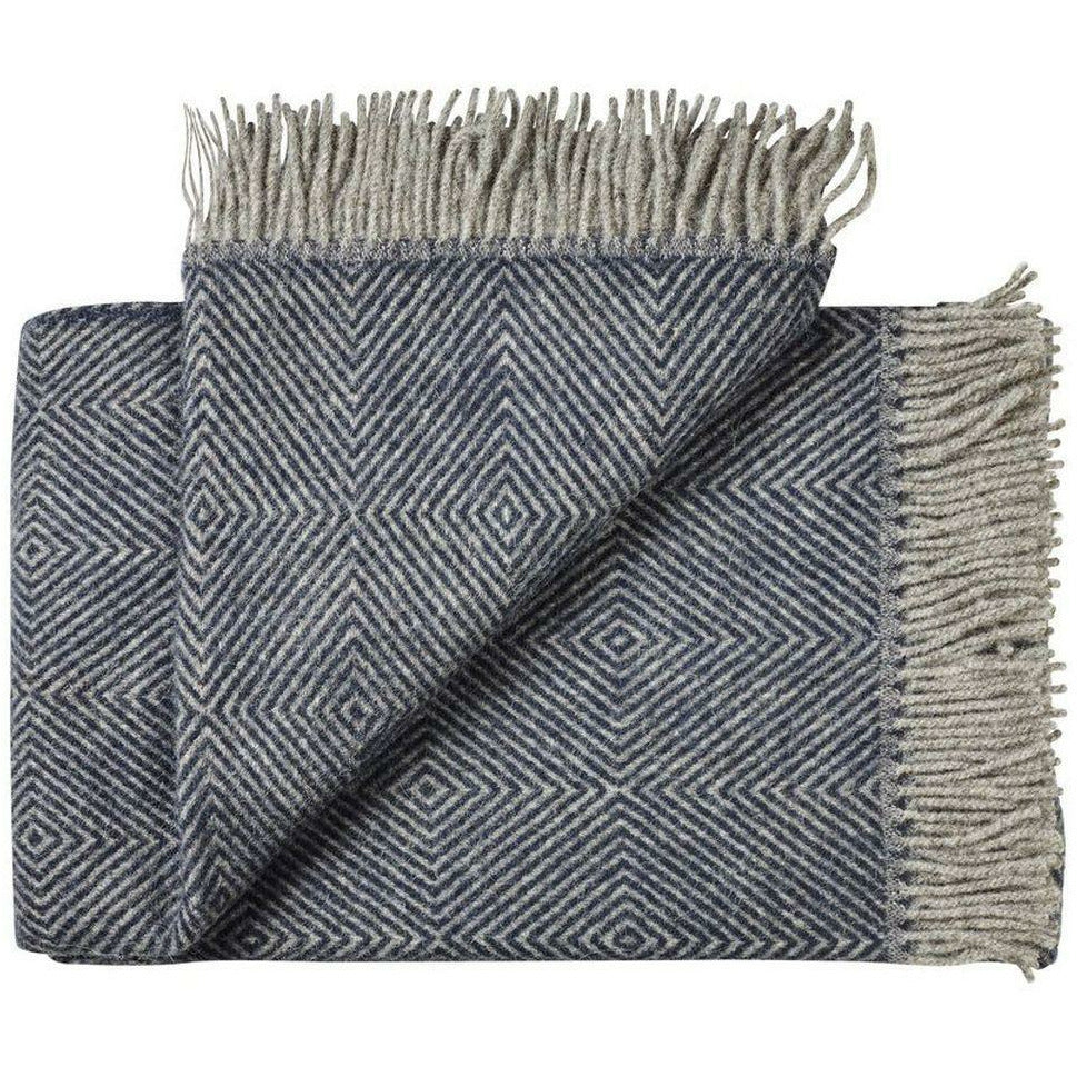 [product_category]-Silkeborg Uldspinderi Fanø Plaid 140x240 Cm, Granite Blue-Silkeborg Uldspinderi-5710390000843-00-1035-0184-SIL-1