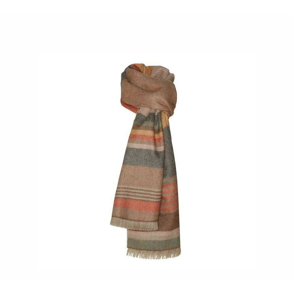 [product_category]-Silkeborg Uldspinderi Flow Scarf, Green Brown-Silkeborg Uldspinderi-5710390060052-00-1147-12/3-SIL-1