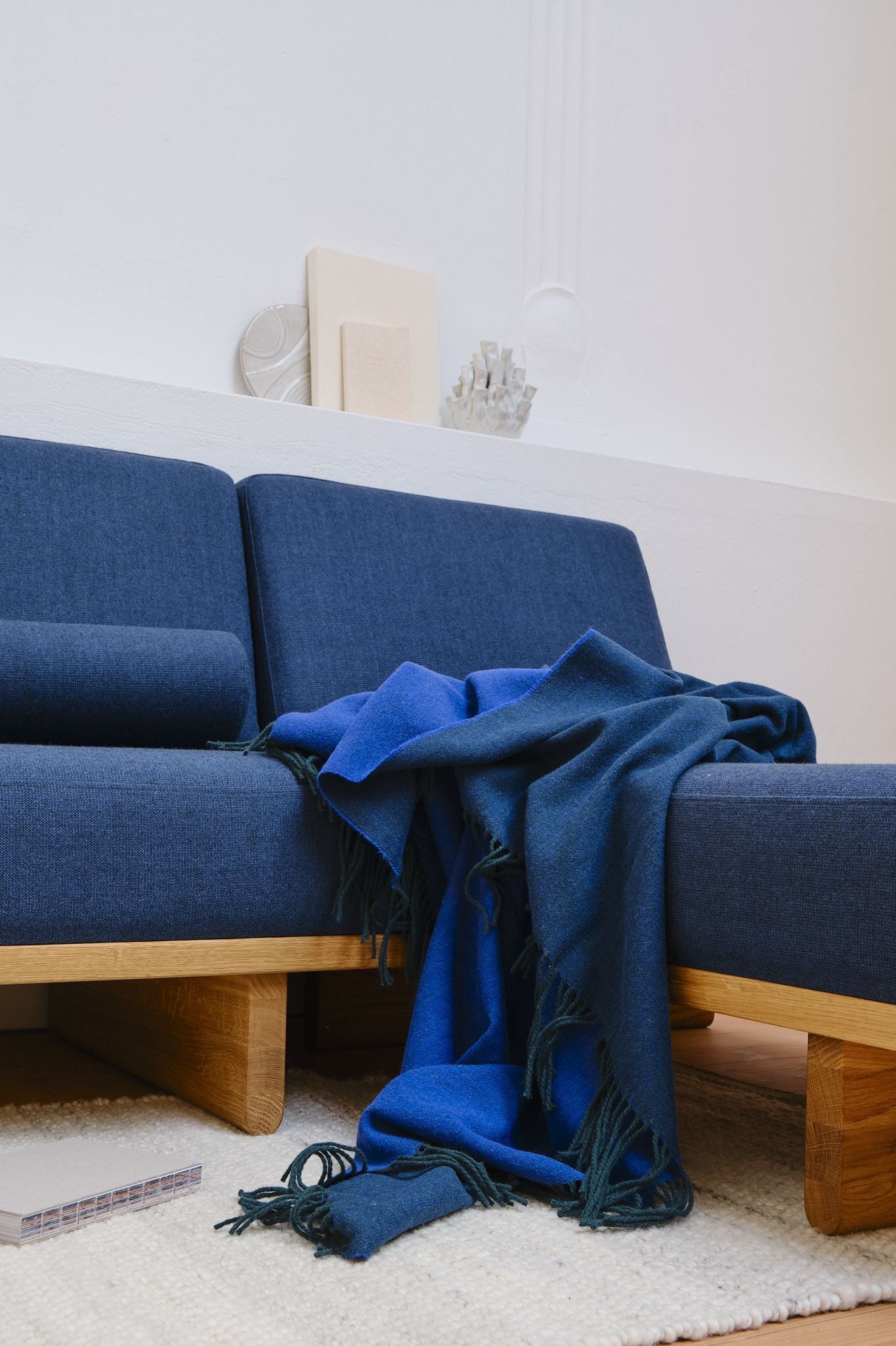 [product_category]-Silkeborg Uldspinderi Franja Throw 170x140 Cm, Green/Blue-Silkeborg Uldspinderi-5710390025594-00-1233-1235-SIL-3