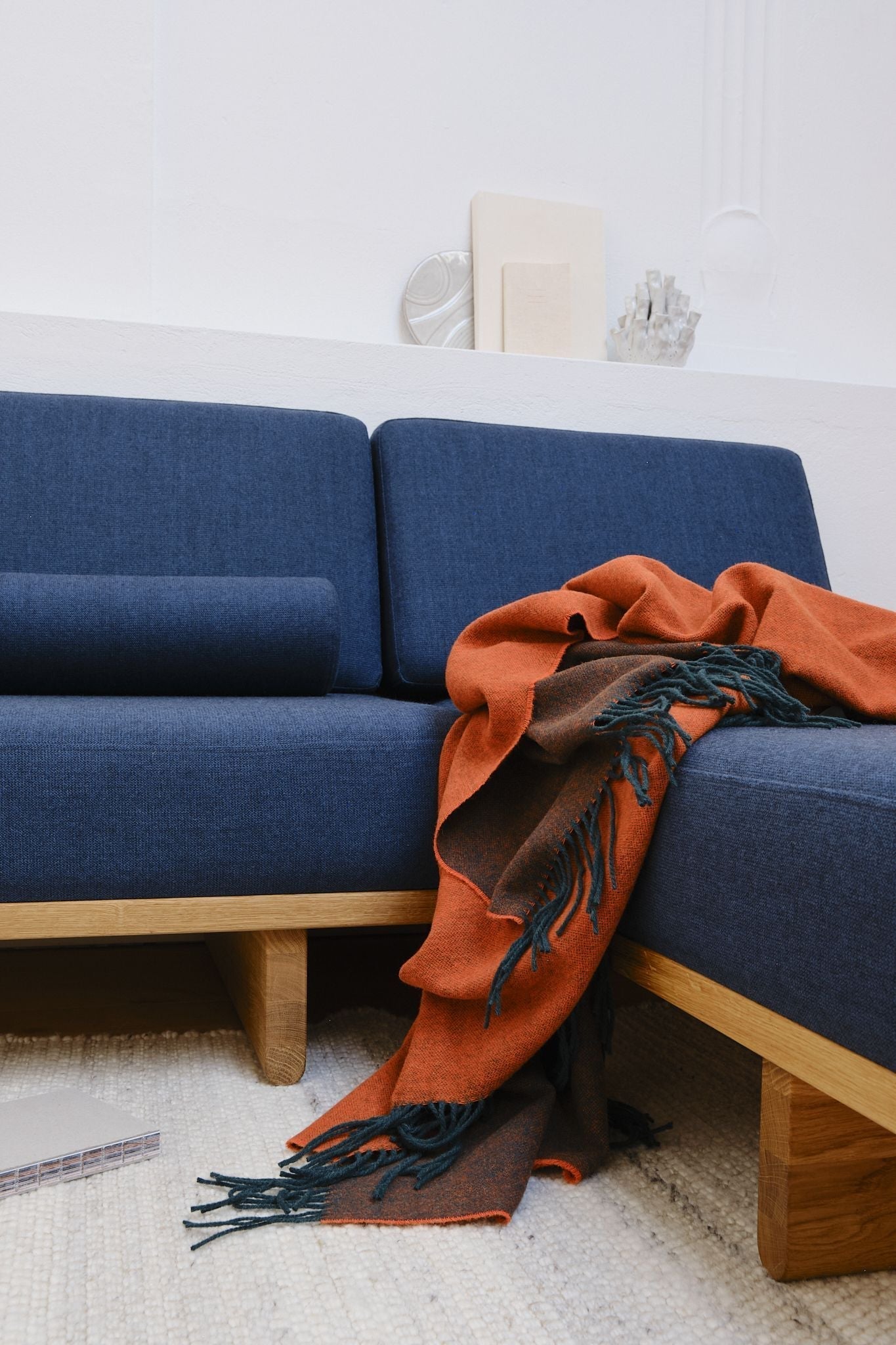 [product_category]-Silkeborg Uldspinderi Franja Throw 170x140 Cm, Green/Blue-Silkeborg Uldspinderi-5710390025594-00-1233-1235-SIL-4
