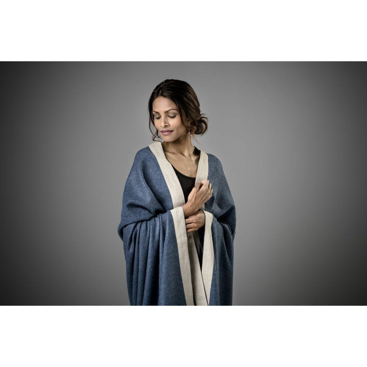 [product_category]-Silkeborg Uldspinderi Mendoza Plaid 130 X180 Cm, Denim Blue-Silkeborg Uldspinderi-5710390029844-00-1064-0726-SIL-4