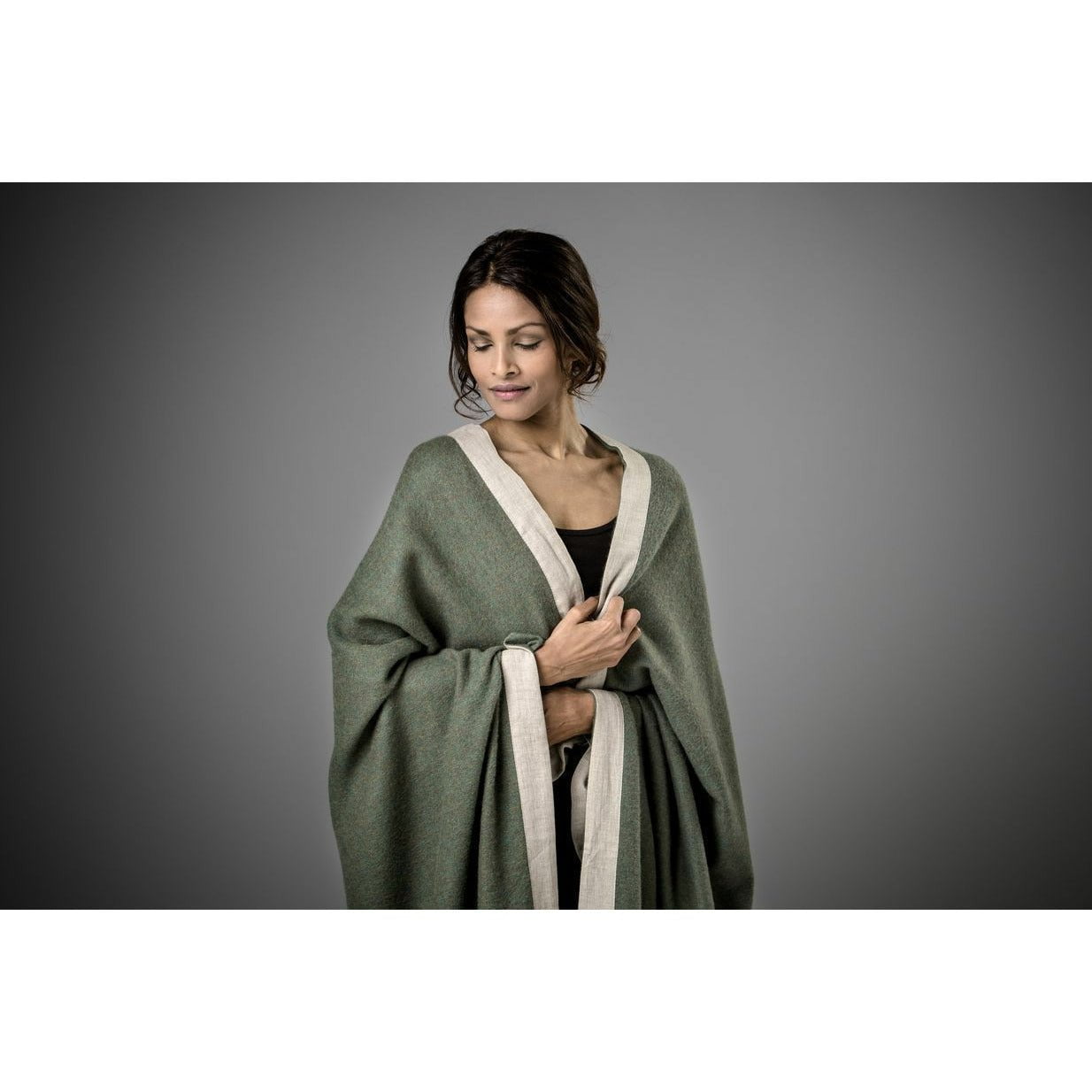 [product_category]-Silkeborg Uldspinderi Mendoza Plaid 130 X180 Cm, Moss Green-Silkeborg Uldspinderi-5710390029202-00-1064-1792-SIL-4