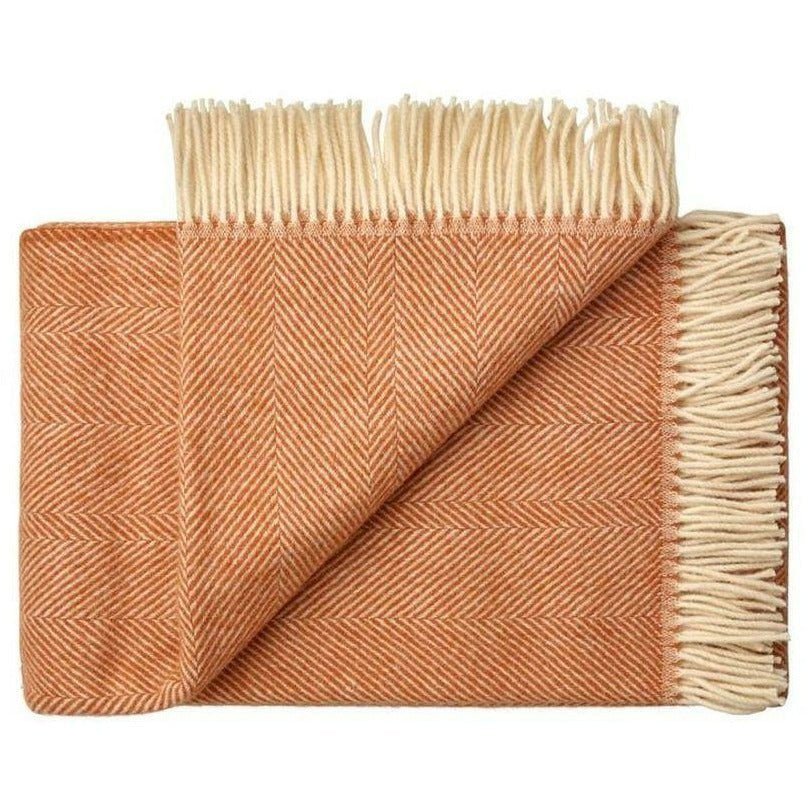 [product_category]-Silkeborg Uldspinderi Rømø Plaid, Apricot Orange-Silkeborg Uldspinderi-5710390000881-00-1075-0106-SIL-1
