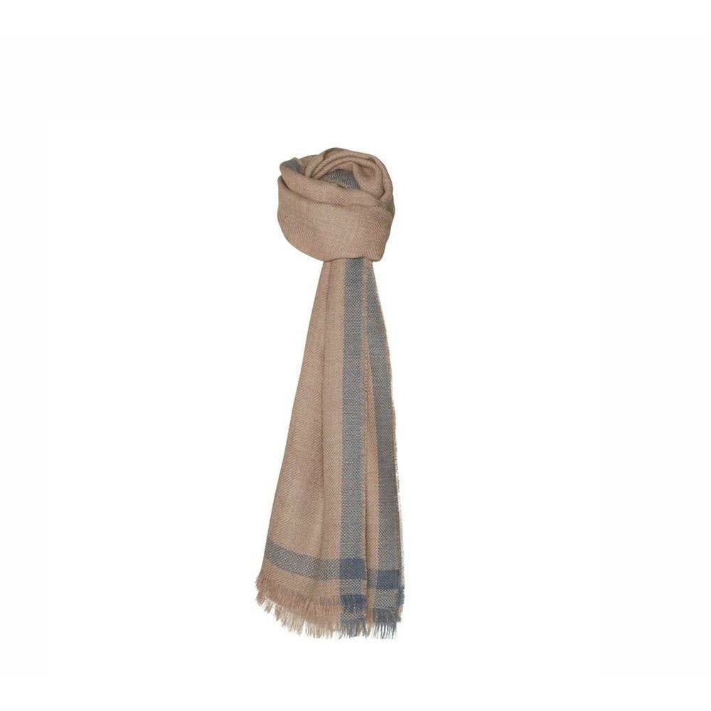 [product_category]-Silkeborg Uldspinderi Rustic Border Scarf, Rose Sand-Silkeborg Uldspinderi-5710390060021-00-1146-0717-SIL-1