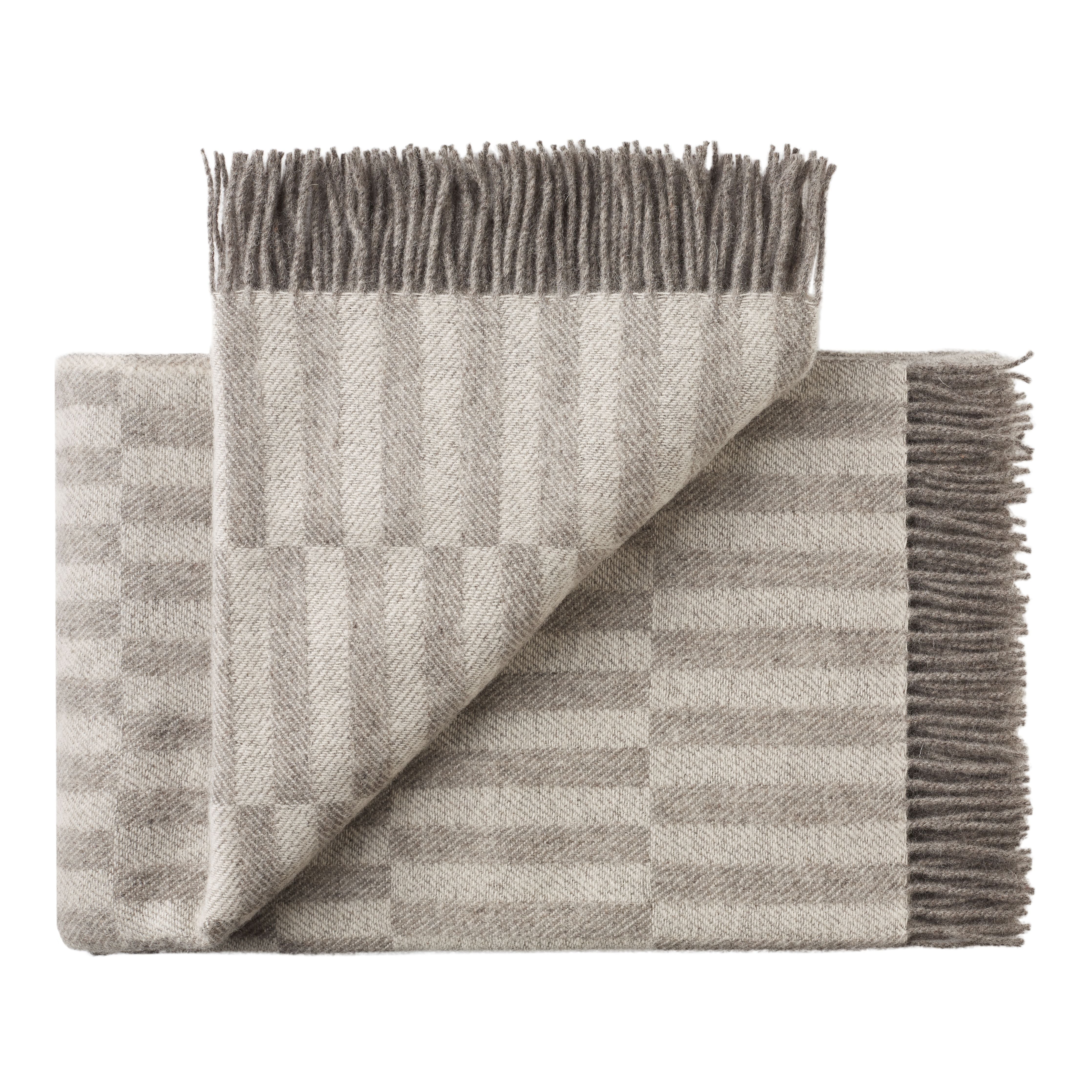 [product_category]-Silkeborg Uldspinderi Stockholm Plaid, Grey/White-Silkeborg Uldspinderi-5710390035005-00-1212-0820-SIL-1