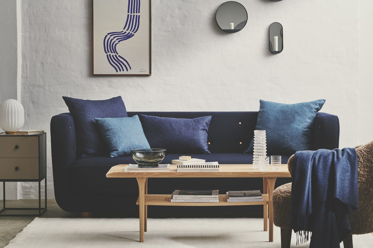 [product_category]-Silkeborg Uldspinderi The Sweater Cushion 50x70 Cm, Blue-Silkeborg Uldspinderi-5710390011610-00-1509-5324-SIL-9