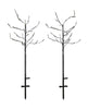 Sirius Alex Tree 2 PCS. 2x30 l H80cm Ø15cm+25 cm, hnědá/sněhová bílá