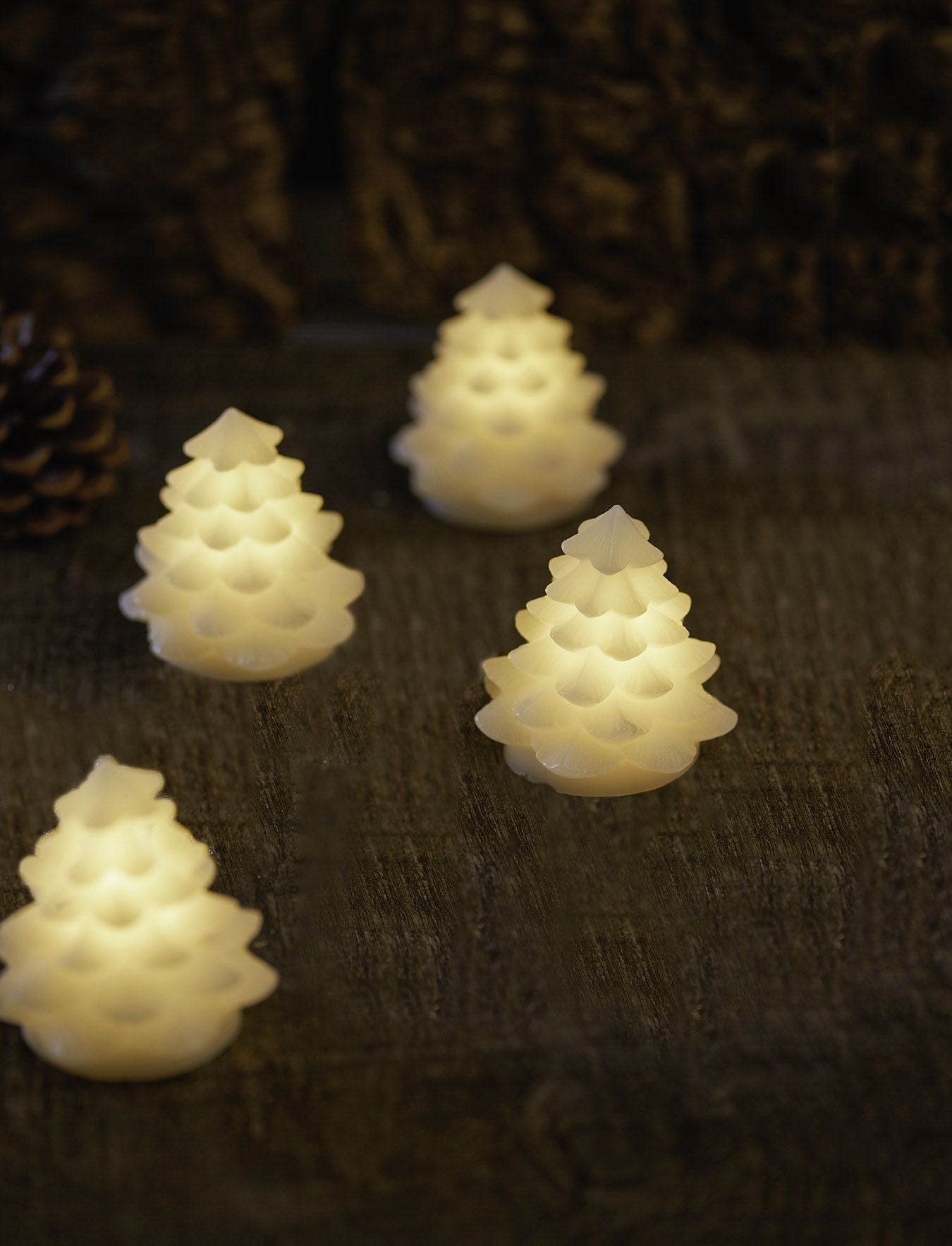 [product_category]-Sirius Carla Led Christmas Tree Mini White 4 Pcs, H7 Cm-Sirius-5707310132036-13203-SIR-2