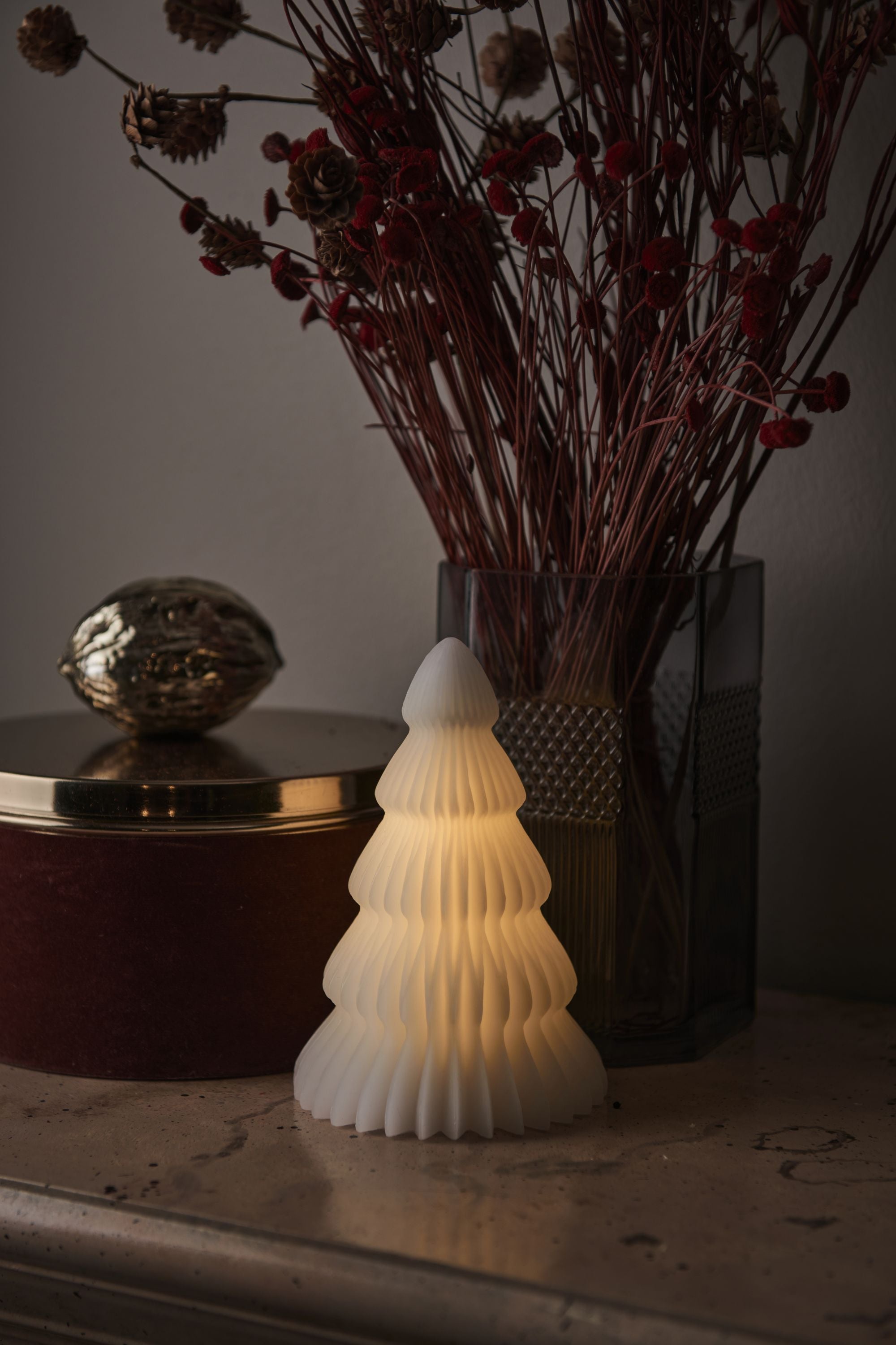 [product_category]-Sirius Claire Led Christmas Tree White, øx H 11x16 Cm-Sirius-5707310132043-13204-SIR-2