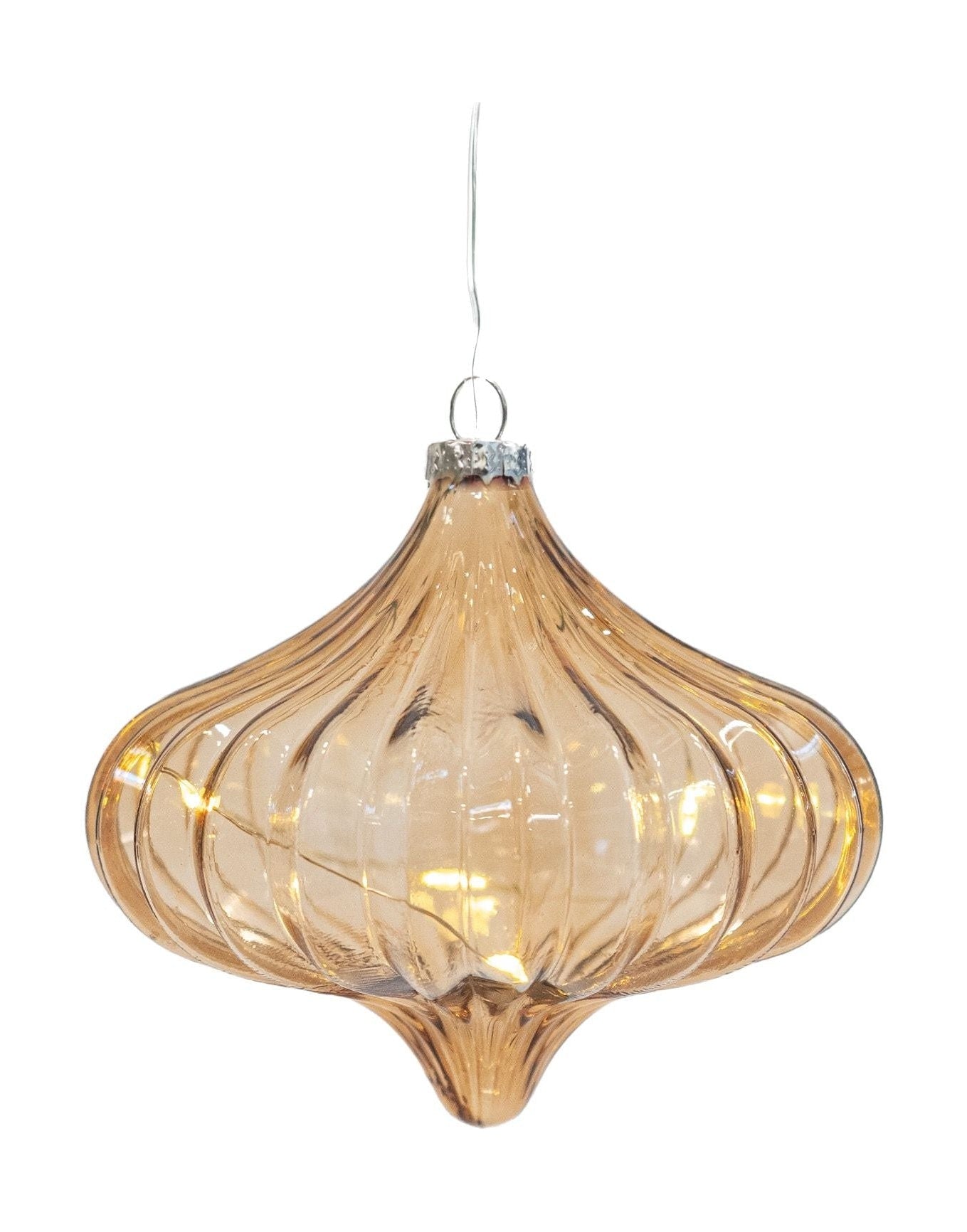[product_category]-Sirius Dina Christmas Glass Ornament 5 Led, Amber-Sirius-5707310376515-37651-SIR-1