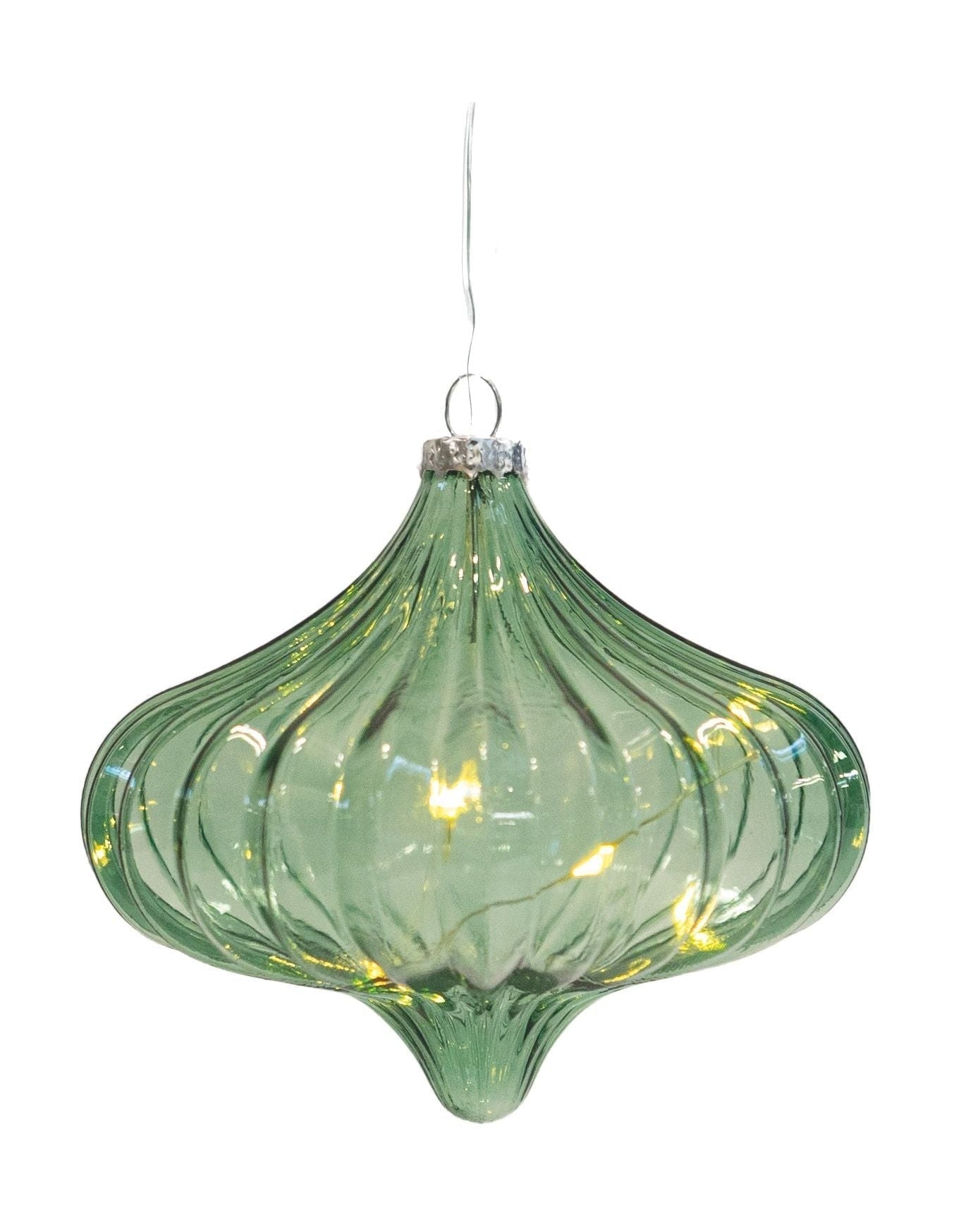 [product_category]-Sirius Dina Christmas Glass Ornament 5 Led, Green-Sirius-5707310376522-37652-SIR-1