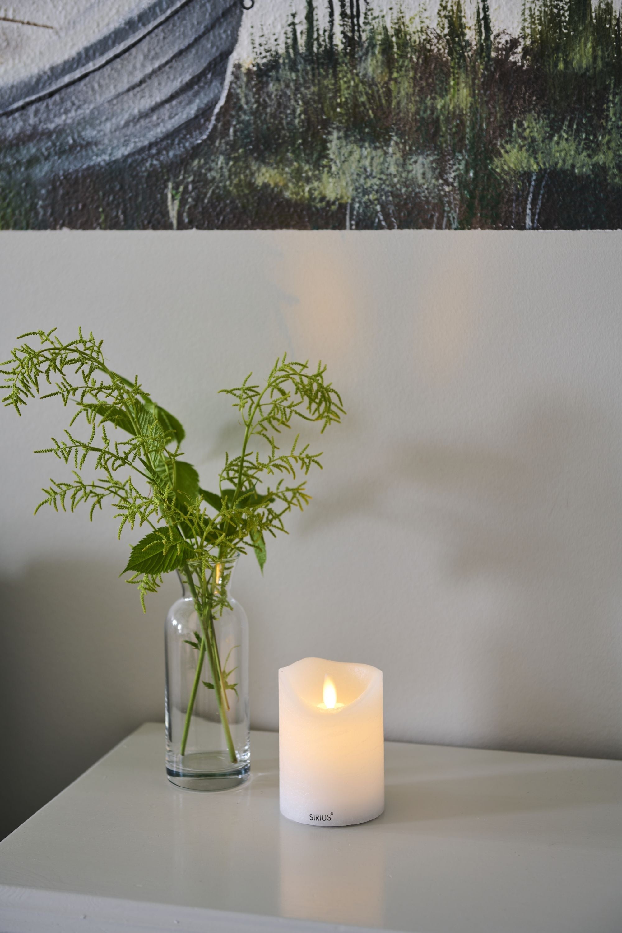 [product_category]-Sirius Sara Rechargeable Led Candle White, ø7,5x H10,5cm-Sirius-5707310802106-80210-SIR-3