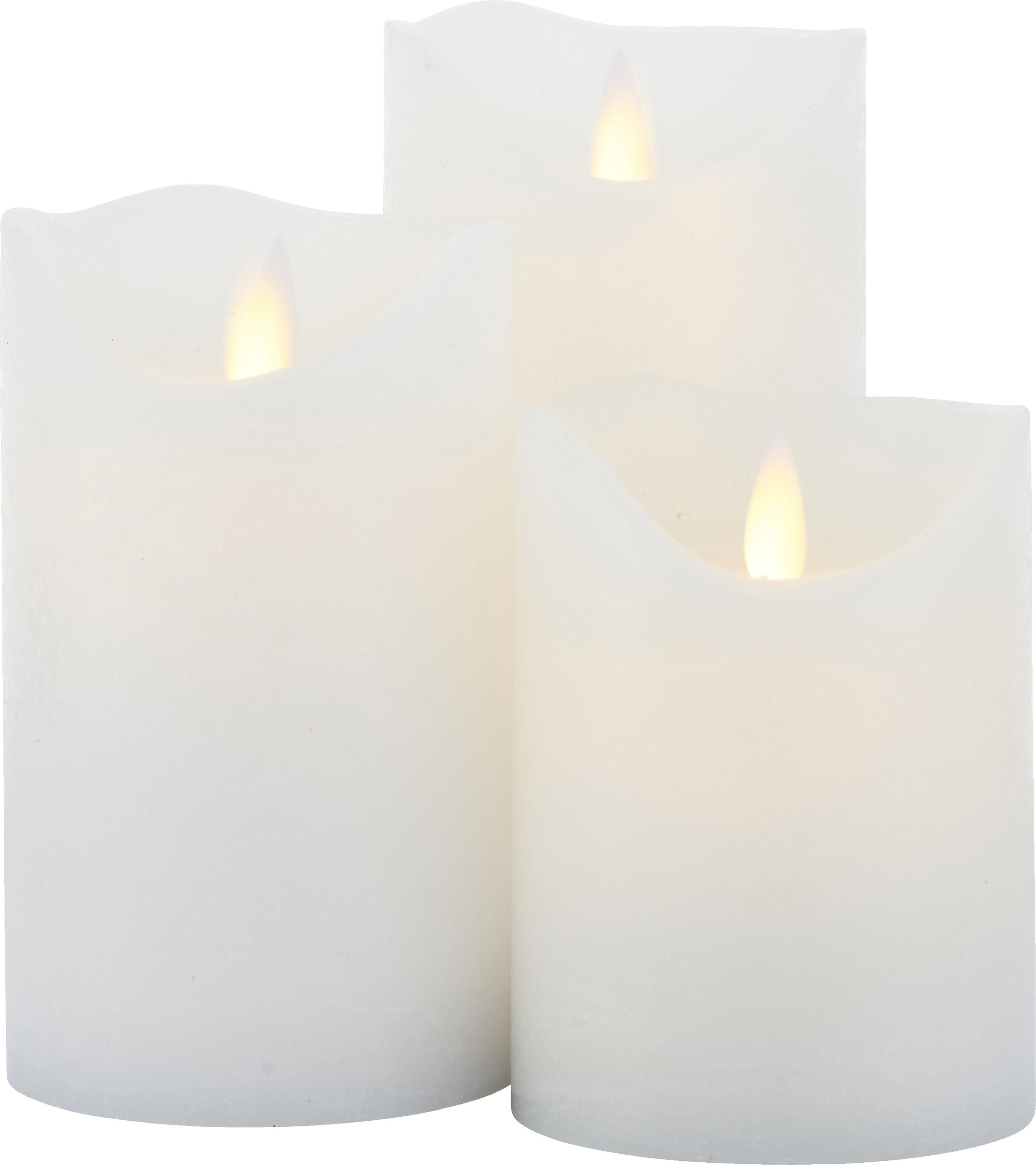 [product_category]-Sirius Sara Rechargeable Led Candle White Set With 3 ø: 7,5 H: 10,5/12,5/15 Cm-Sirius-5707310802342-80234-SIR-2