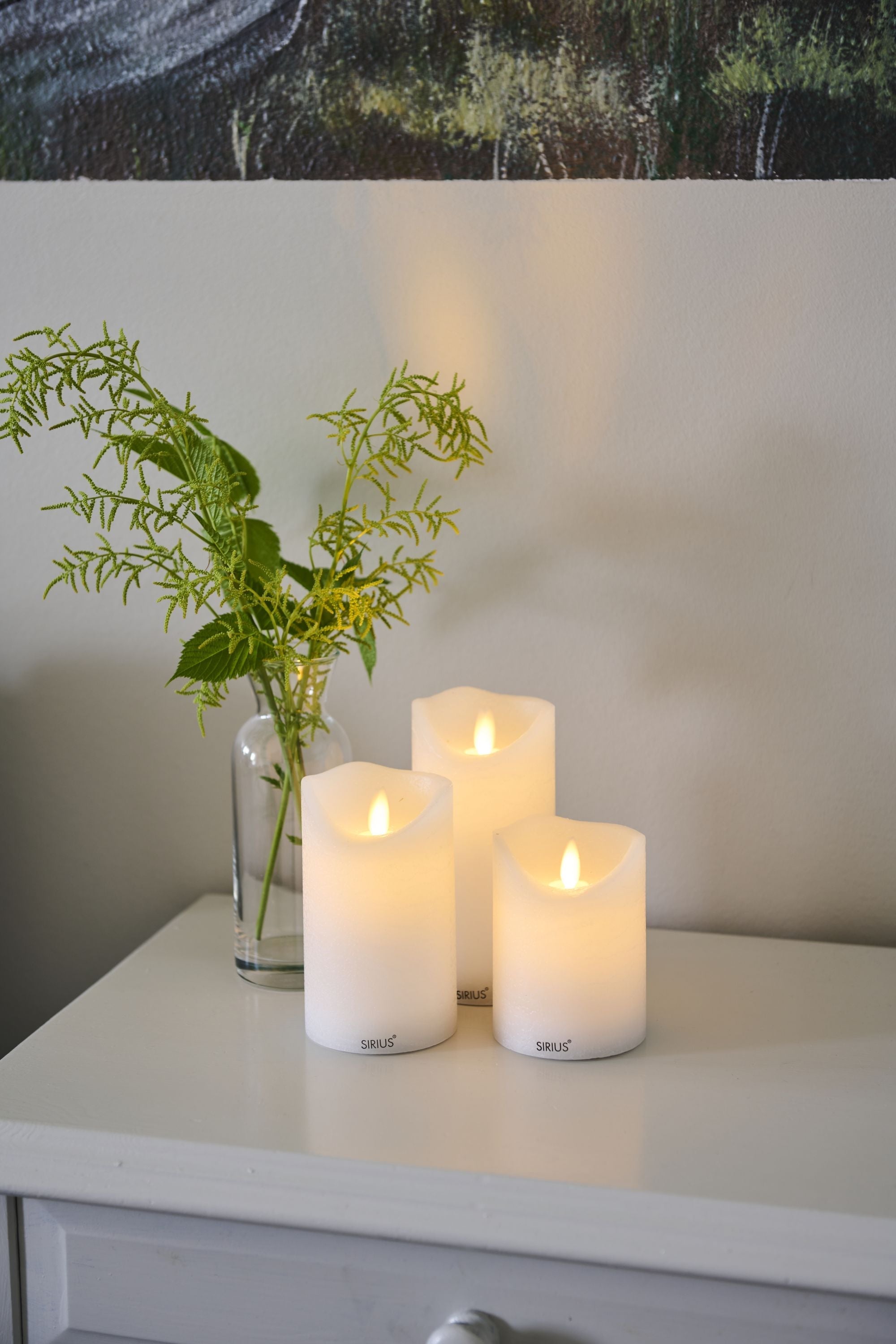 [product_category]-Sirius Sara Rechargeable Led Candle White Set With 3 ø: 7,5 H: 10,5/12,5/15 Cm-Sirius-5707310802342-80234-SIR-3