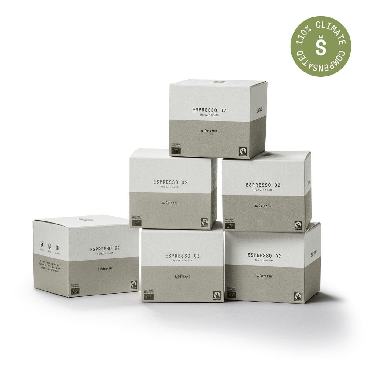 Sjöstrand Coffee Capsules 10 Pack, č. 2 Espresso