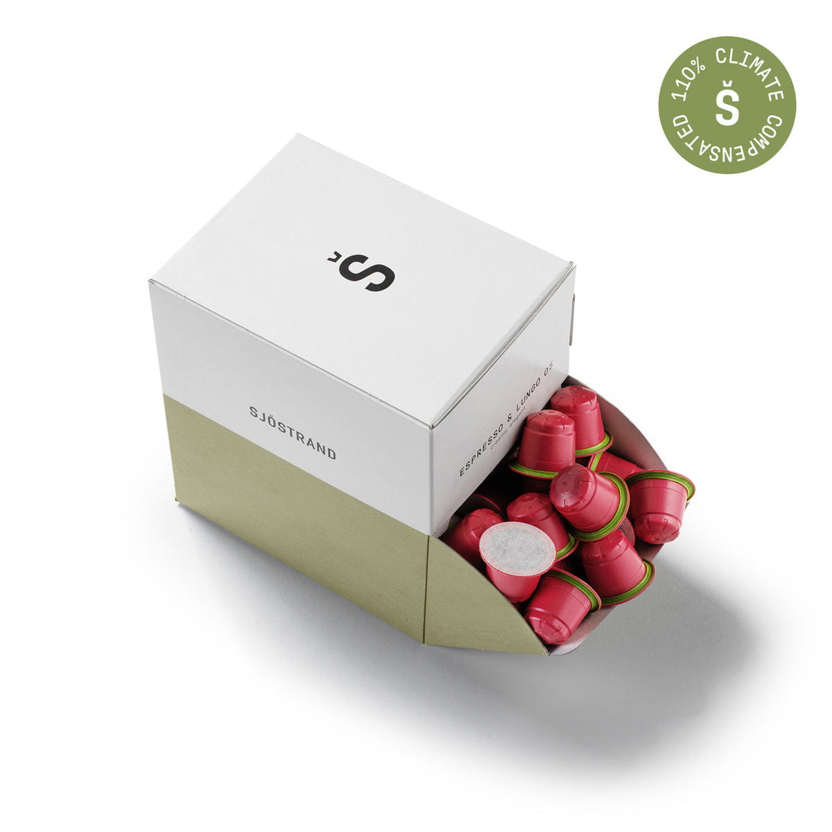 Sjöstrand Coffee Capsules 100 Pack, č. 5 Espresso & Lungo