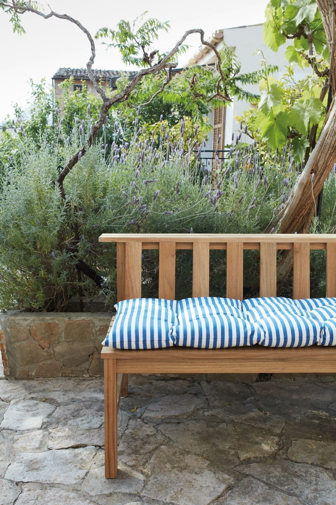 [product_category]-Skagerak Barrier Seat Cushion 125x43 Cm, Sea Blue Stripe-Skagerak-5706420102595-1960968-SKA-5