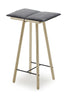 Skagerak Georg Bar Stool Low, tmavě šedá/černá