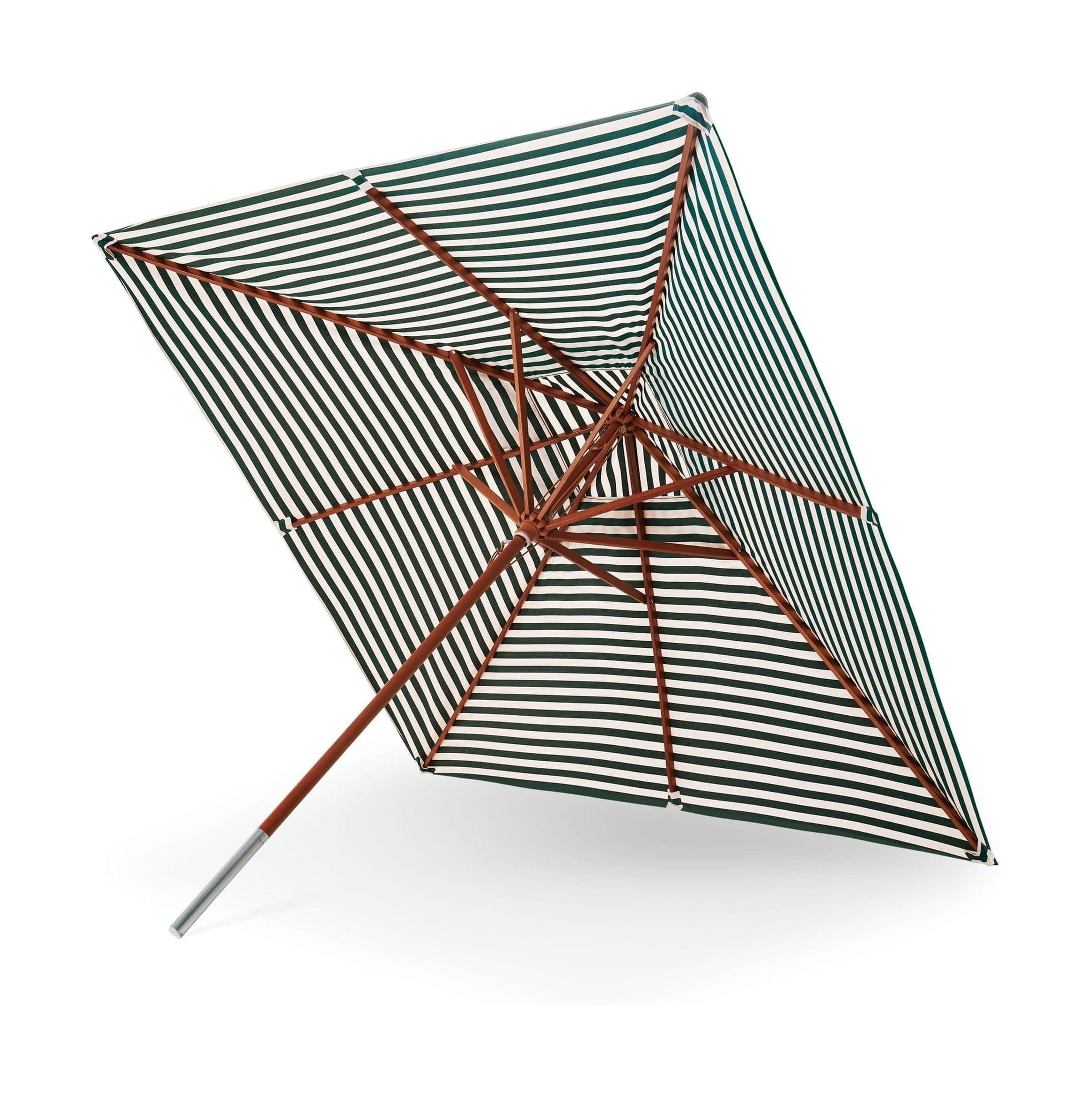 [product_category]-Skagerak Messina Parasol 300x300 Cm, Light Apricot/Dark Green Stripe-Skagerak-5706420112785-1910122-SKA-1