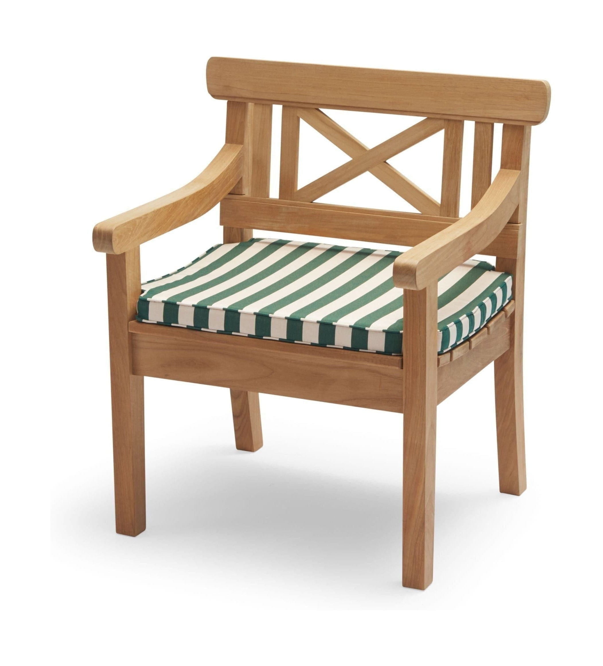 [product_category]-Skagerak Seat Cushion For Drachmann Chair, Light Apricot/Dark Green-Skagerak-5706420111665-1960221-SKA-1