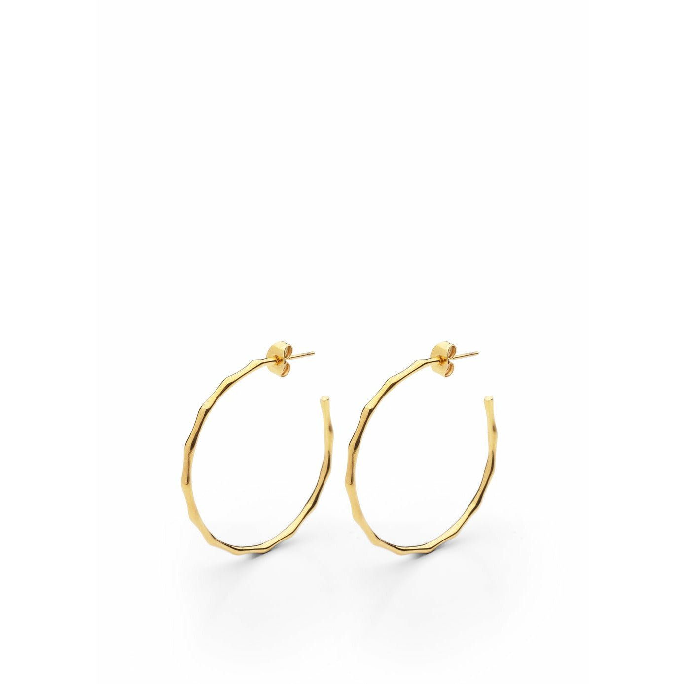 [product_category]-Skultuna Bambou Earrings 316 L Gold Plated Steel, ø3,5 Cm-Skultuna-7340037820145-1241-SKU-1