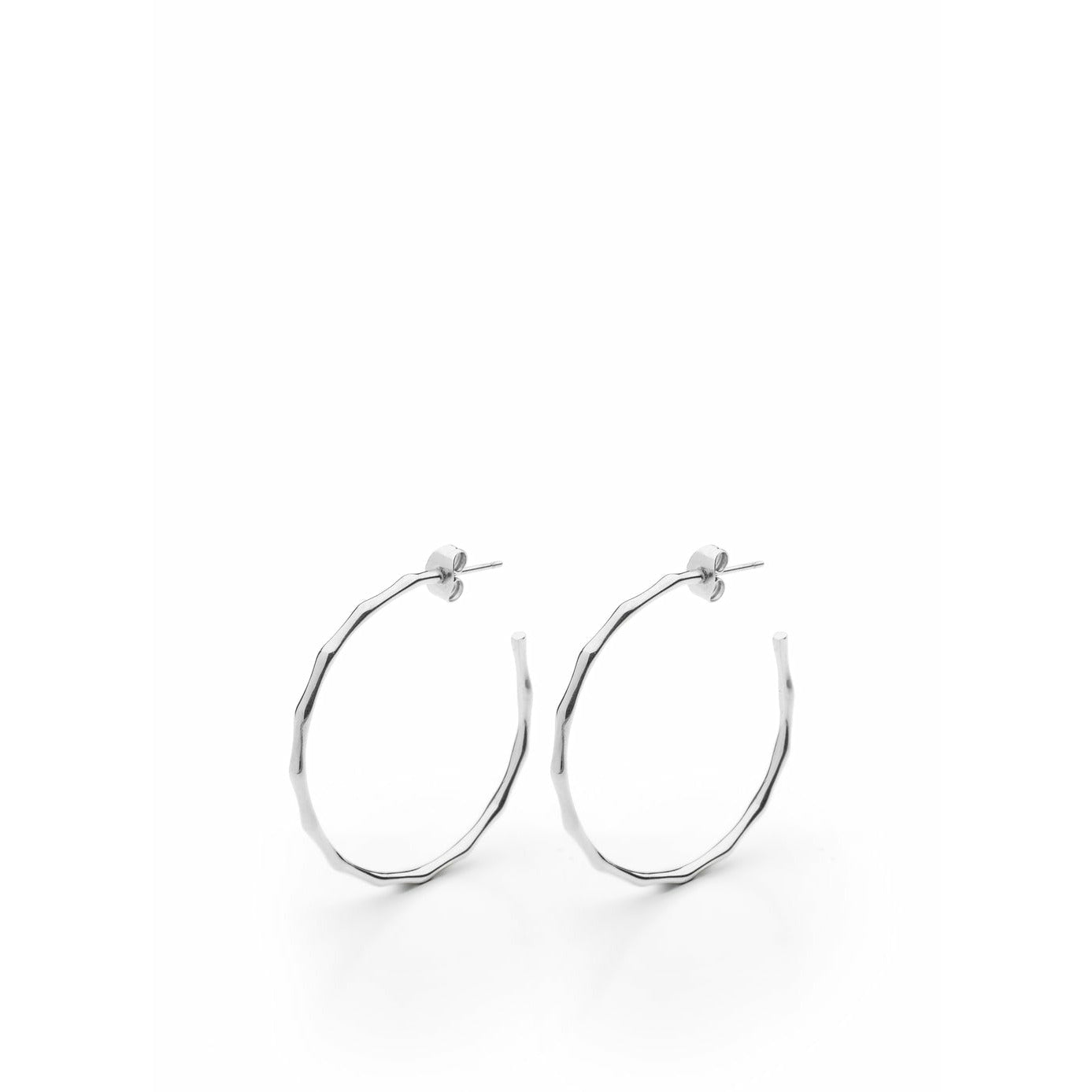 [product_category]-Skultuna Bambou Earrings Polished Steel, ø3,5 Cm-Skultuna-7340037820152-1242-SKU-1