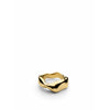 Skultuna Chunky Petit Ring Malé zlaté pokovené, Ø1,6 cm