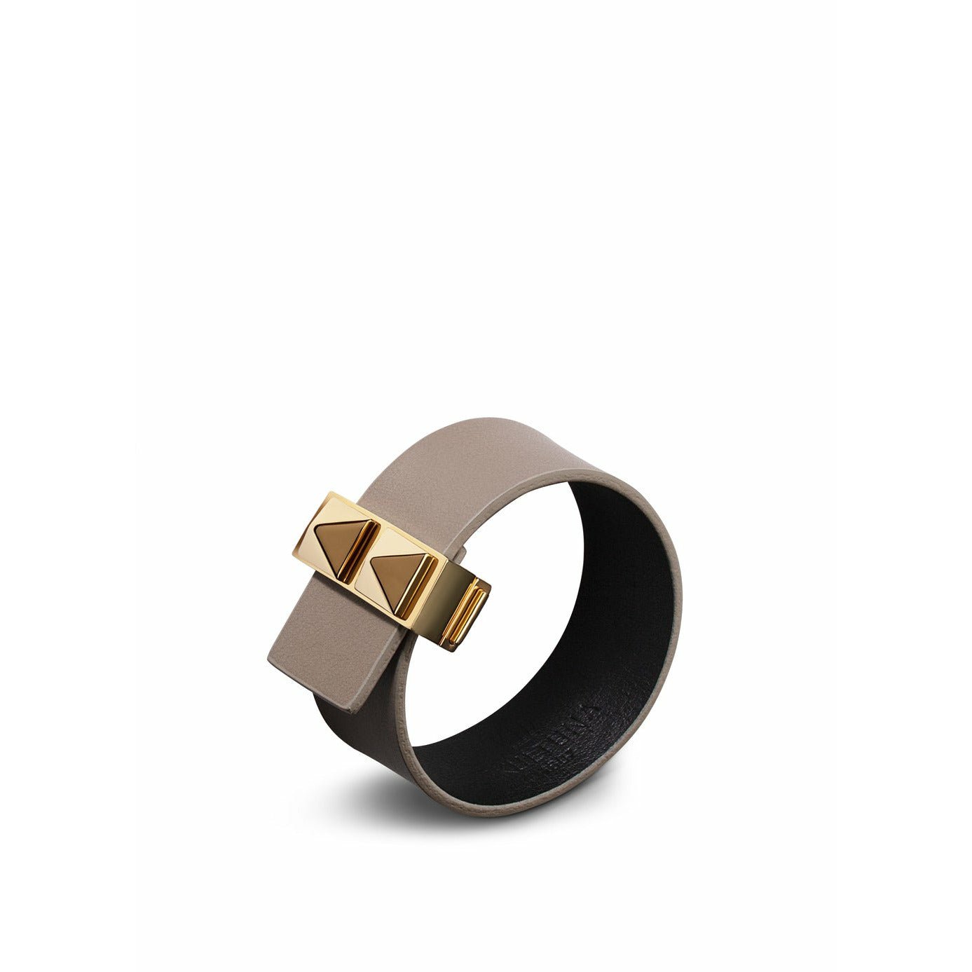 [product_category]-Skultuna Clasp Rivets Thin Bracelet Gold Plated 23 Mm L 17 & 18 Cm, Grey-Skultuna-7340037819071-GR1504-GY-SKU-1