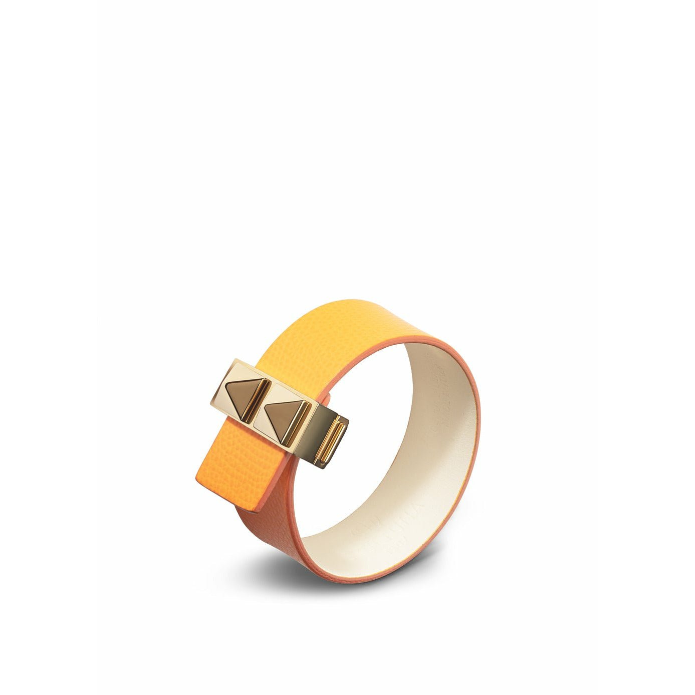 [product_category]-Skultuna Clasp Rivets Thin Bracelet Gold Plated 23 Mm L 17 & 18 Cm, Orange-Skultuna-7340037819118-GR1504-O-SKU-1