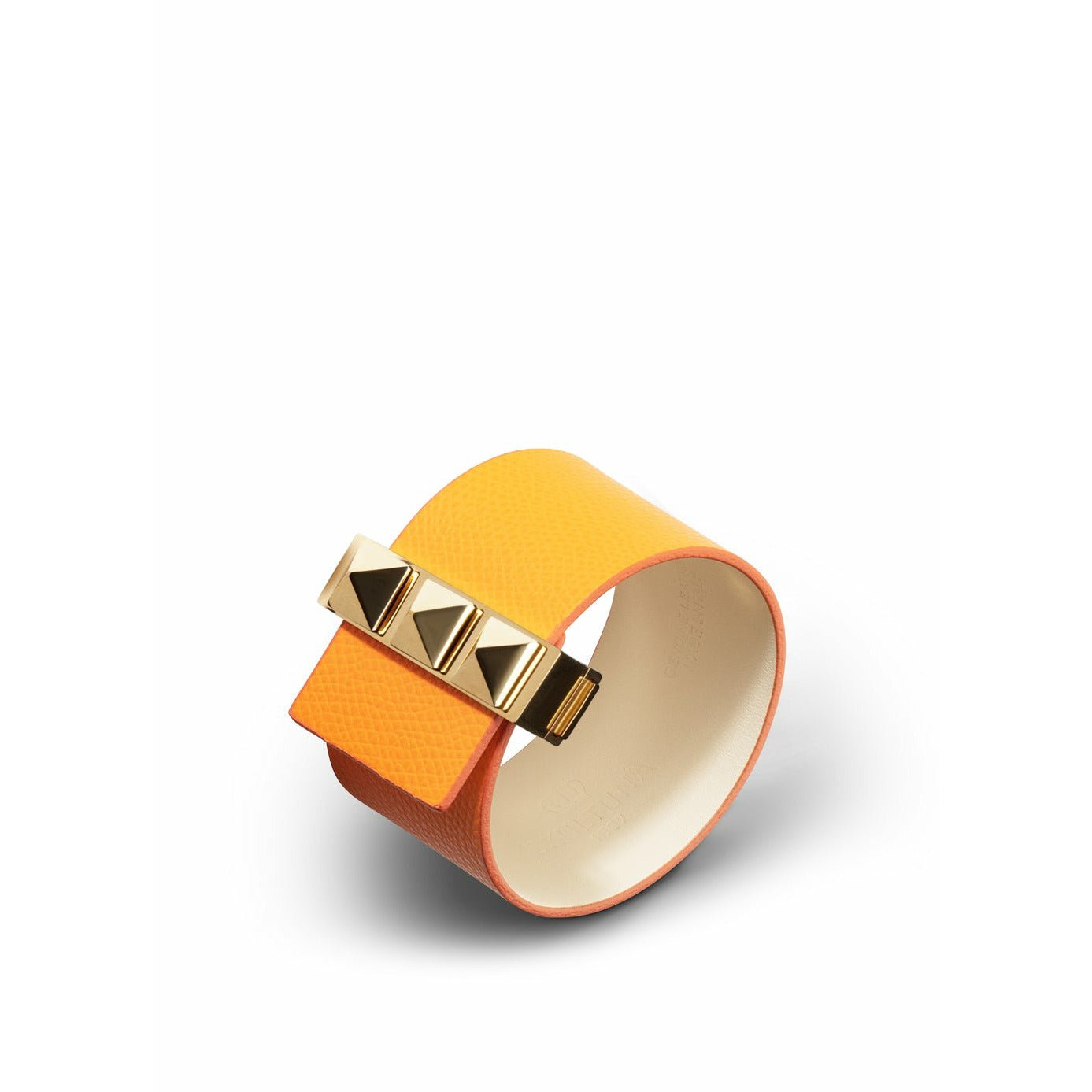 [product_category]-Skultuna Clasp Rivets Thin Bracelet Gold Plated 38 Mm L 17 & 18 Cm, Orange-Skultuna-7340037818968-GR1604-O-SKU-1