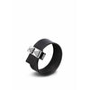 Skultunu Claps nýty tenký náramek leštěná ocel 23 mm l 17 a 18 cm, černá