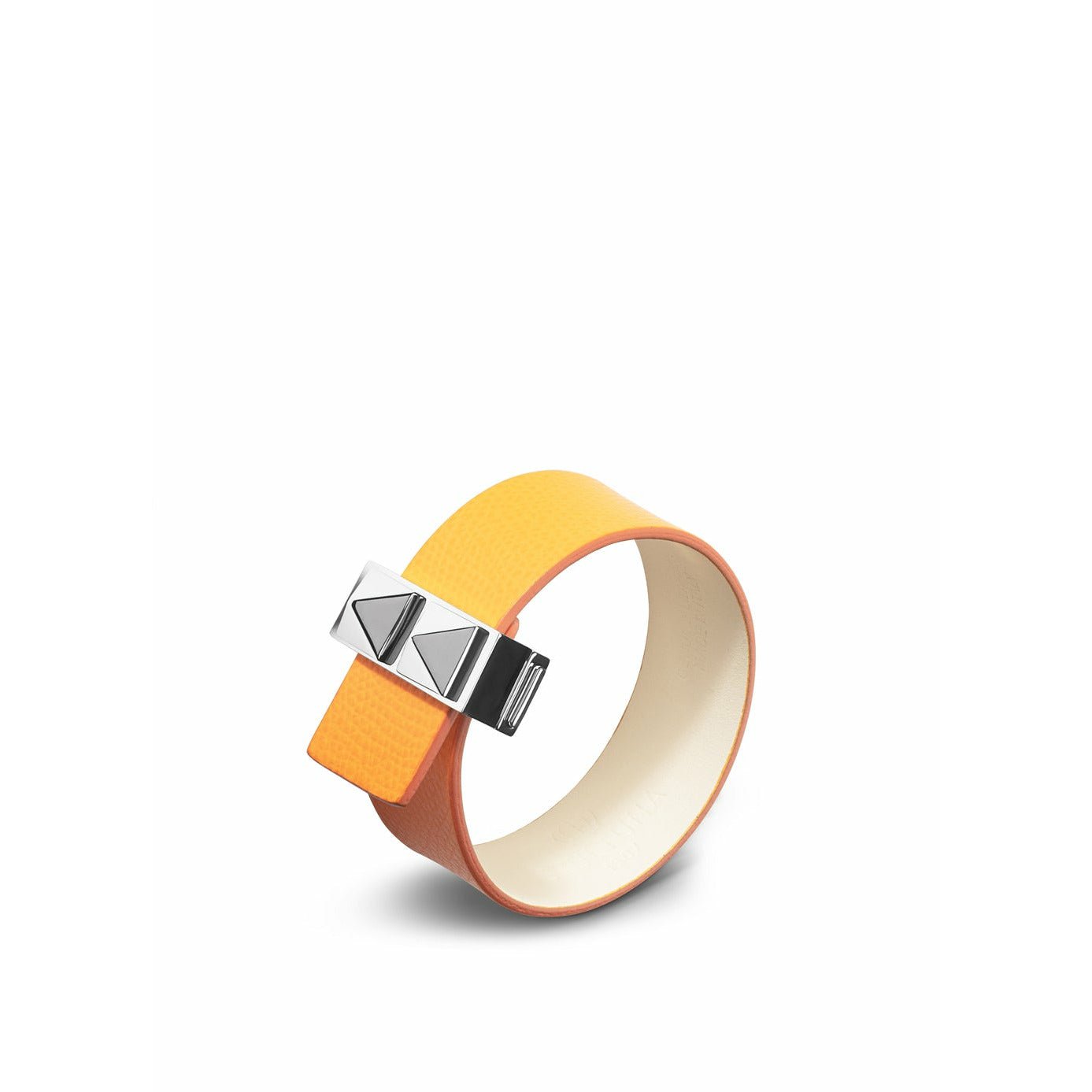 [product_category]-Skultuna Clasp Rivets Thin Bracelet Polished Steel 23 Mm L 17 & 18 Cm, Orange-Skultuna-7340037819217-SR1504-O-SKU-1