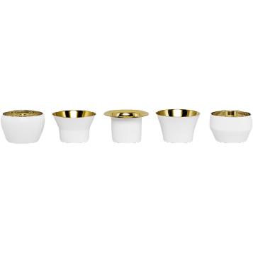 [product_category]-Skultuna Kin Tealight Holder Set Of 5, White-Skultuna-7340037804114-763-W-SKU-1