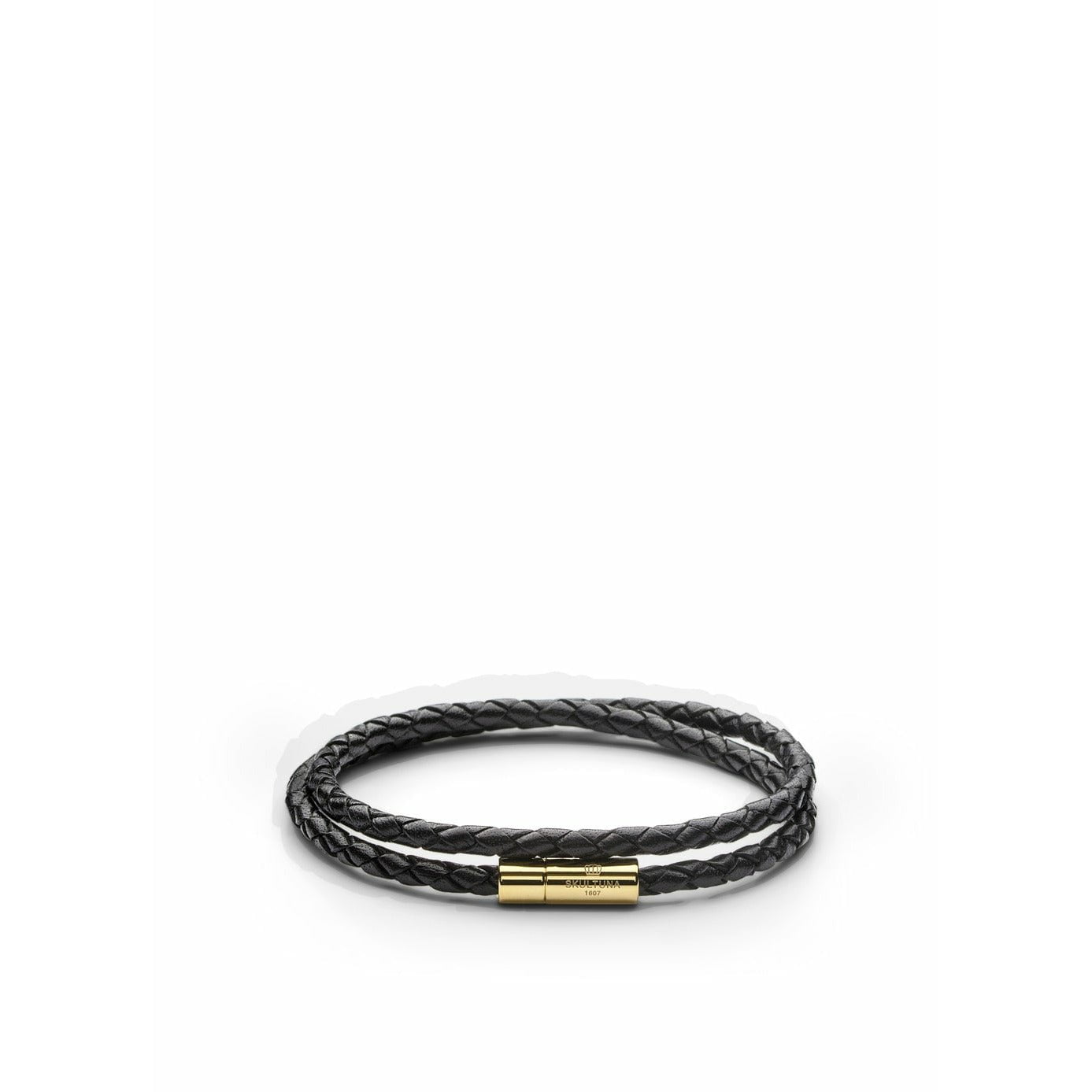 [product_category]-Skultuna Leather Strap 4mm Small ø14,5 Cm, Black Gold-Skultuna-7340037810078-G1611-BL-SKU-1